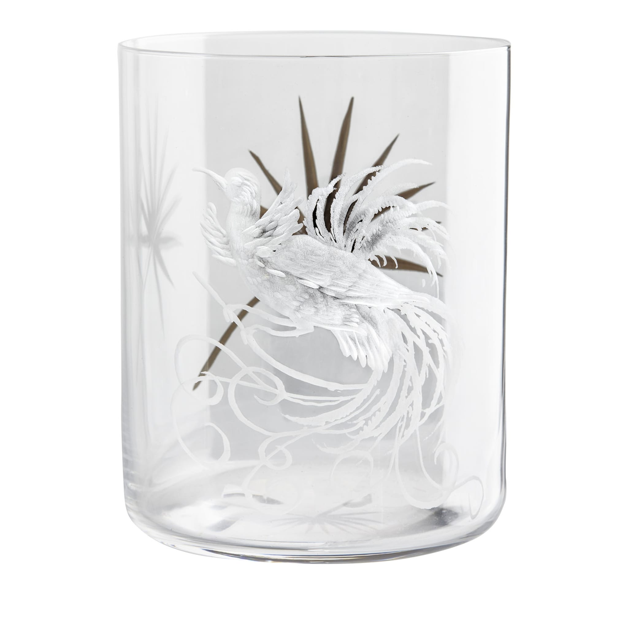 Birds of Paradise Crystal Glass #1 - Main view