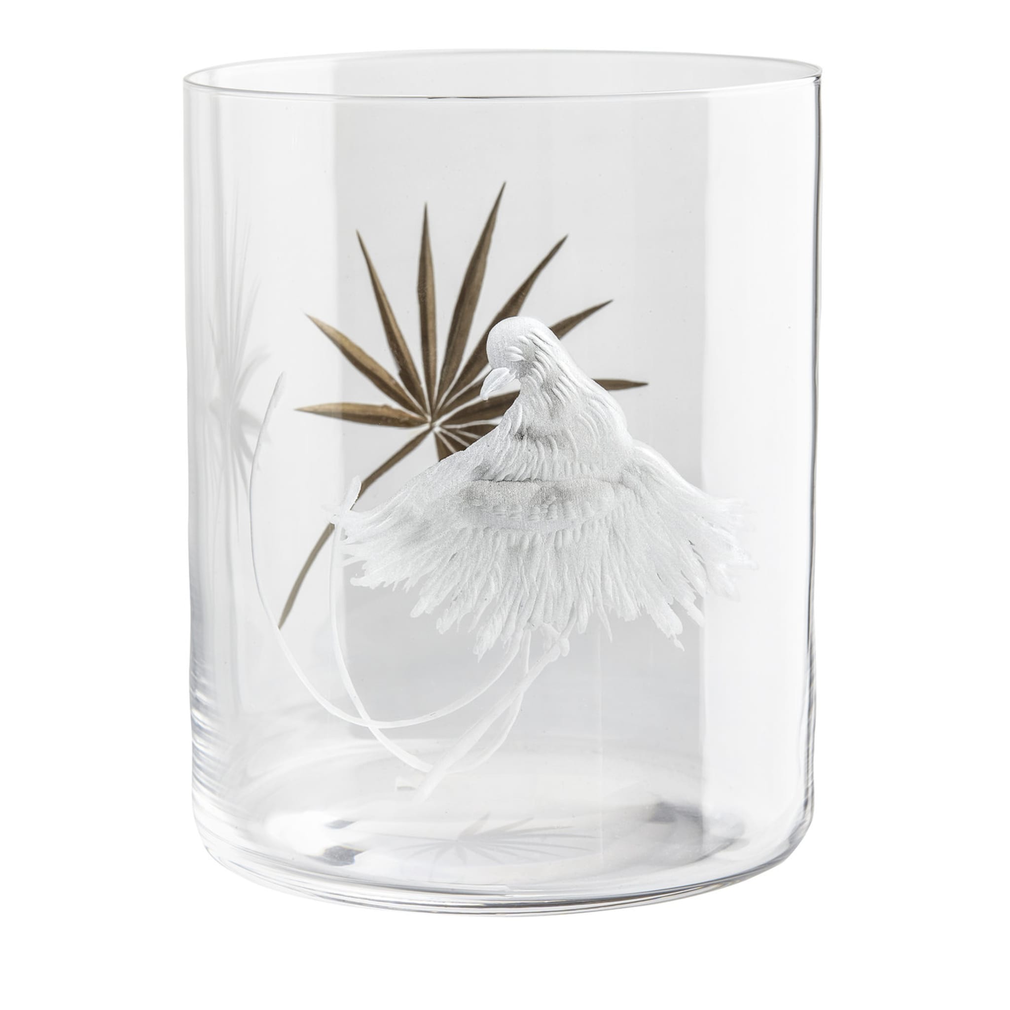 Birds of Paradise Crystal Glass #2 - Main view