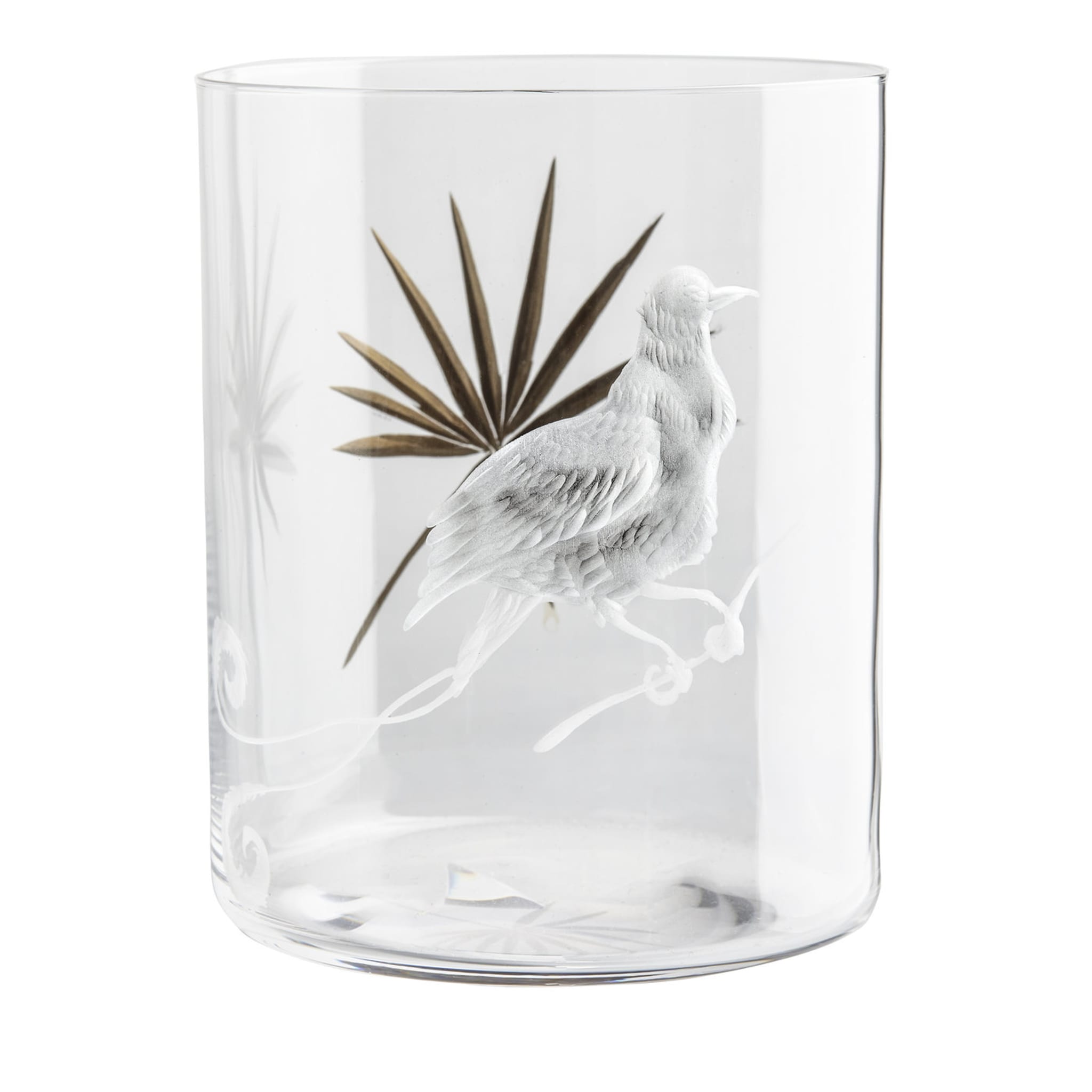 Birds of Paradise Crystal Glass #3 - Main view