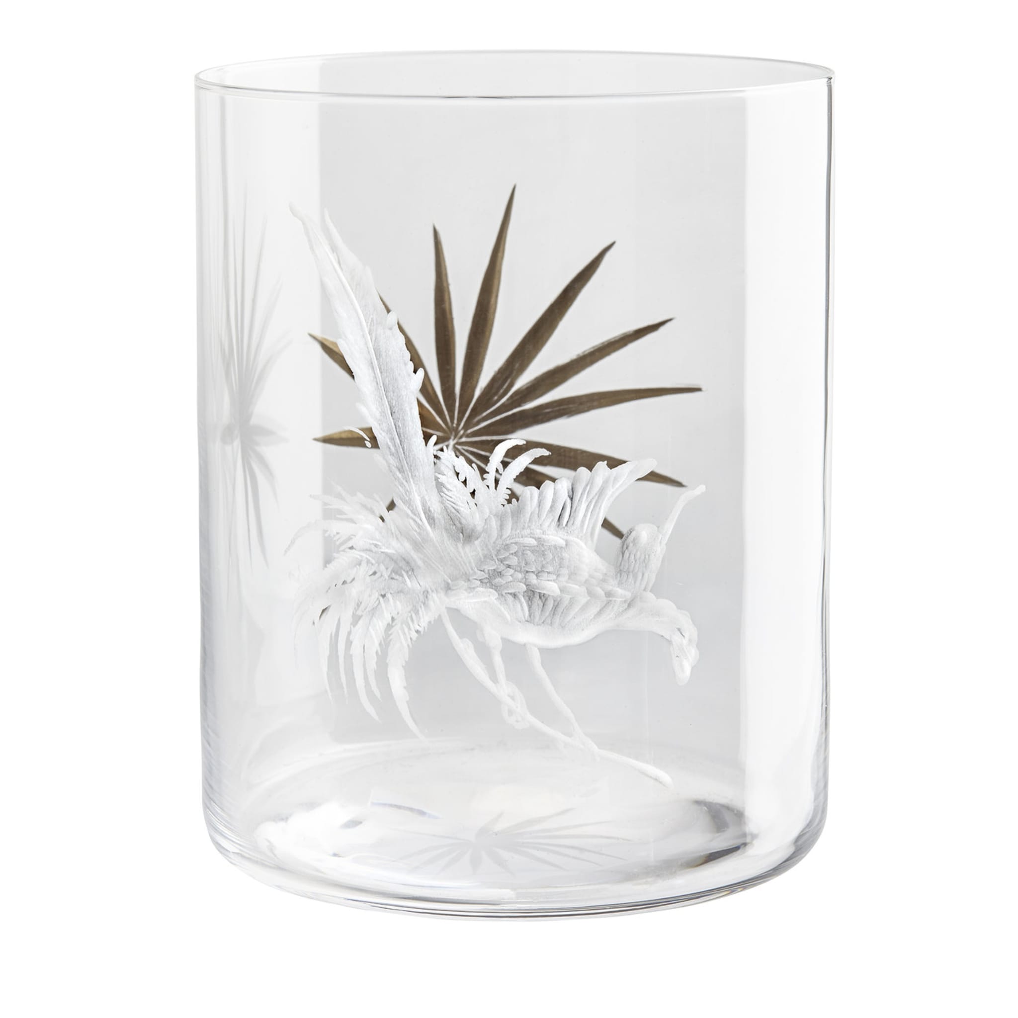 Birds of Paradise Crystal Glass #4 - Main view