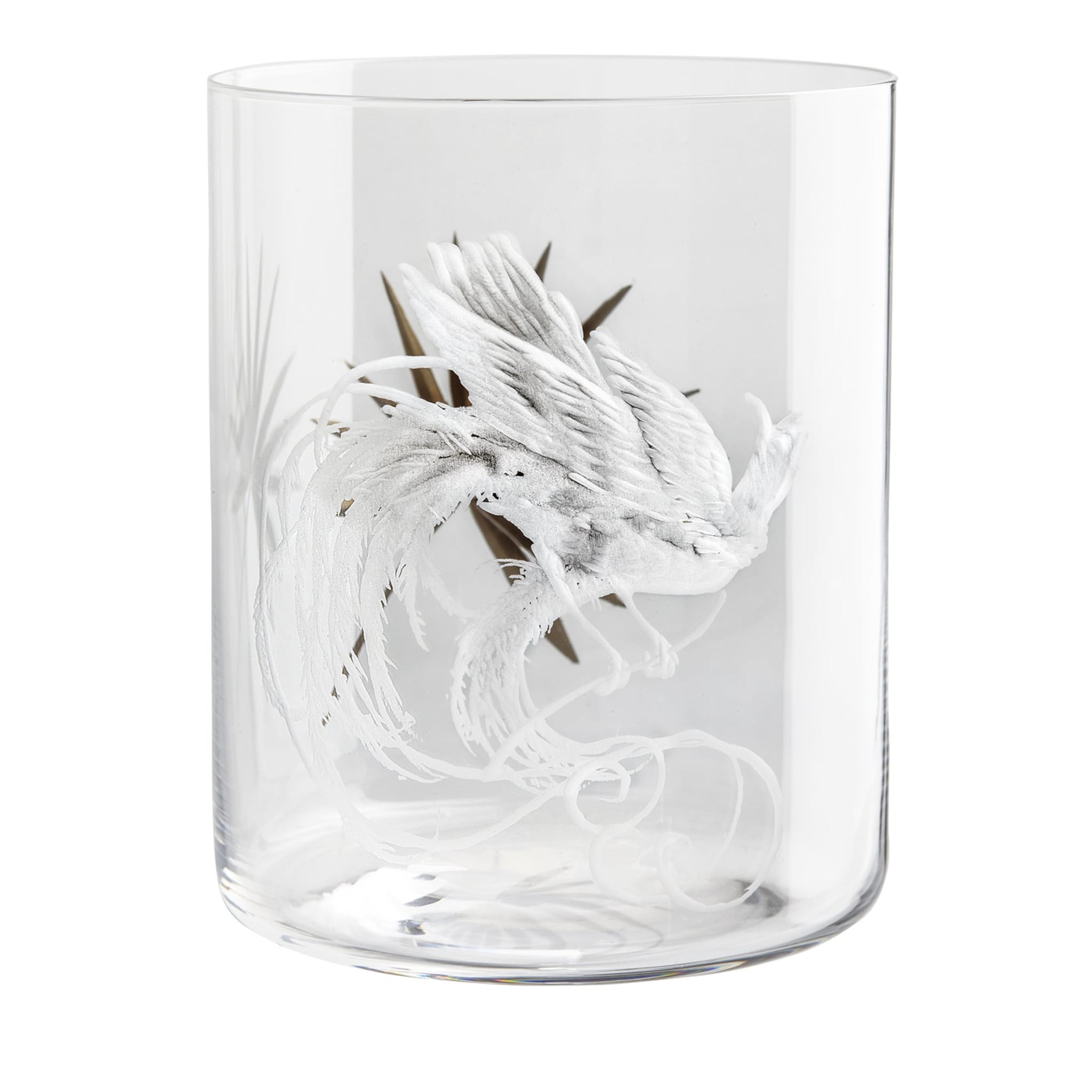 Birds of Paradise Crystal Glass #5 - Main view