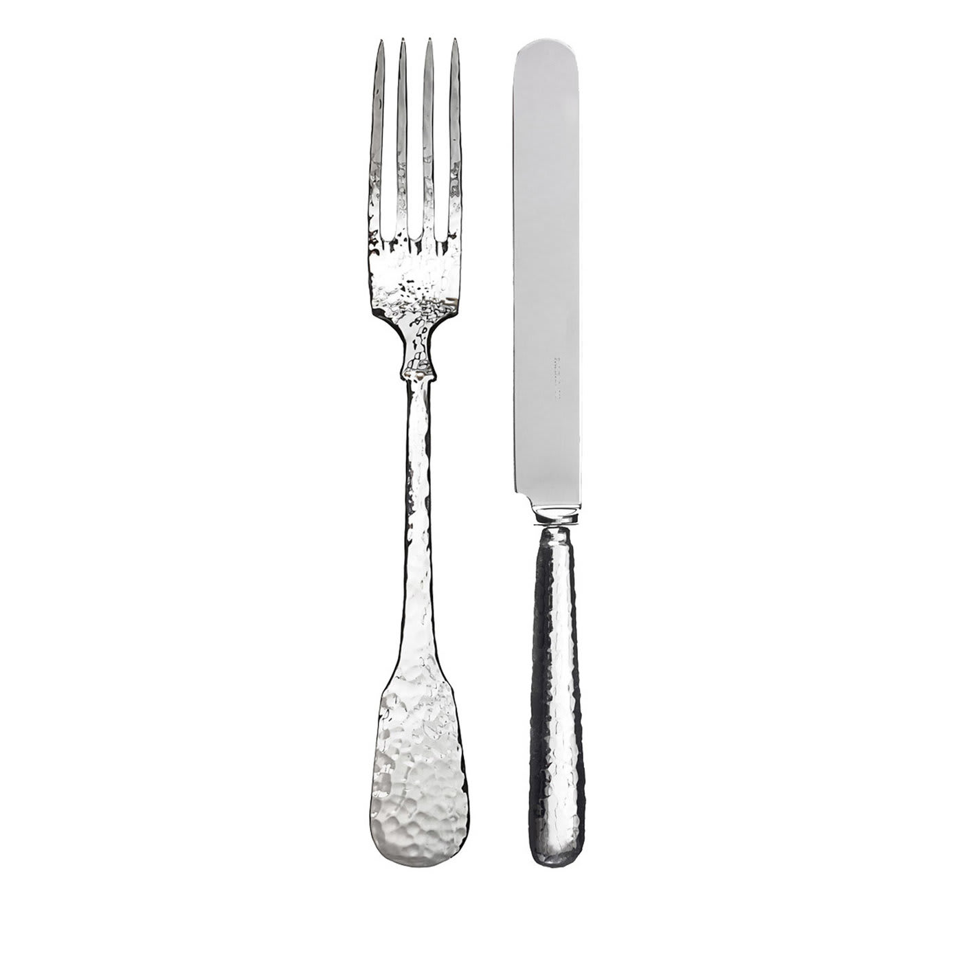 Troiana Sterling Silver Fork + Knife Set for Two - Pampaloni