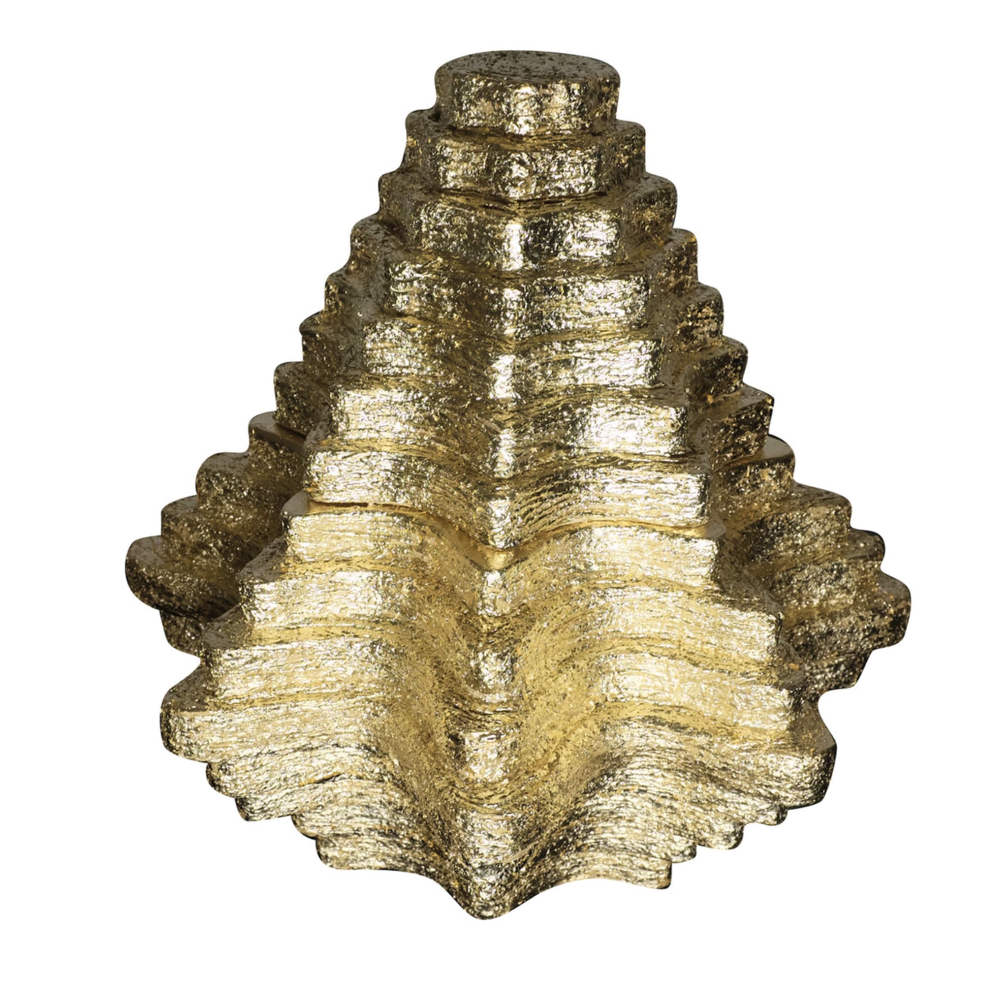 Pyramid Vase in Gold Leaf  - Main view