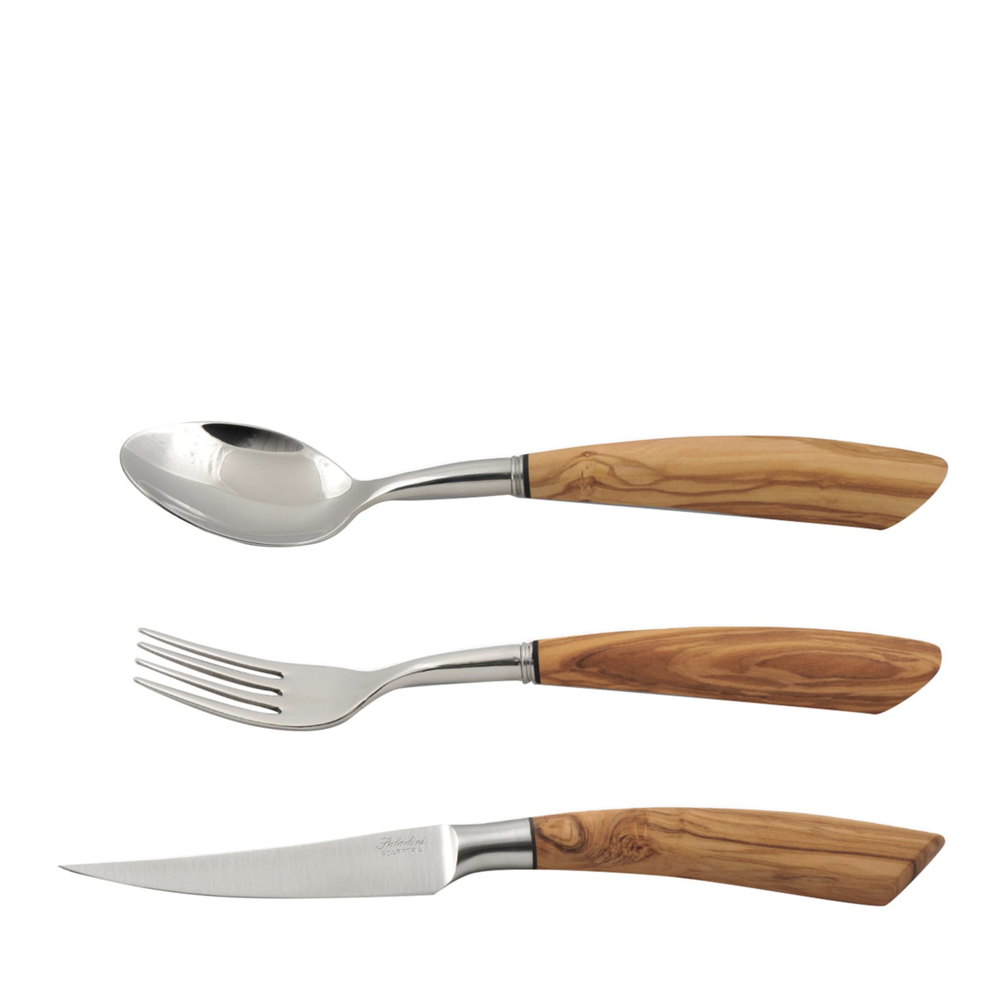 Set of Six Fork, Knife, and Spoon for Steak - Main view