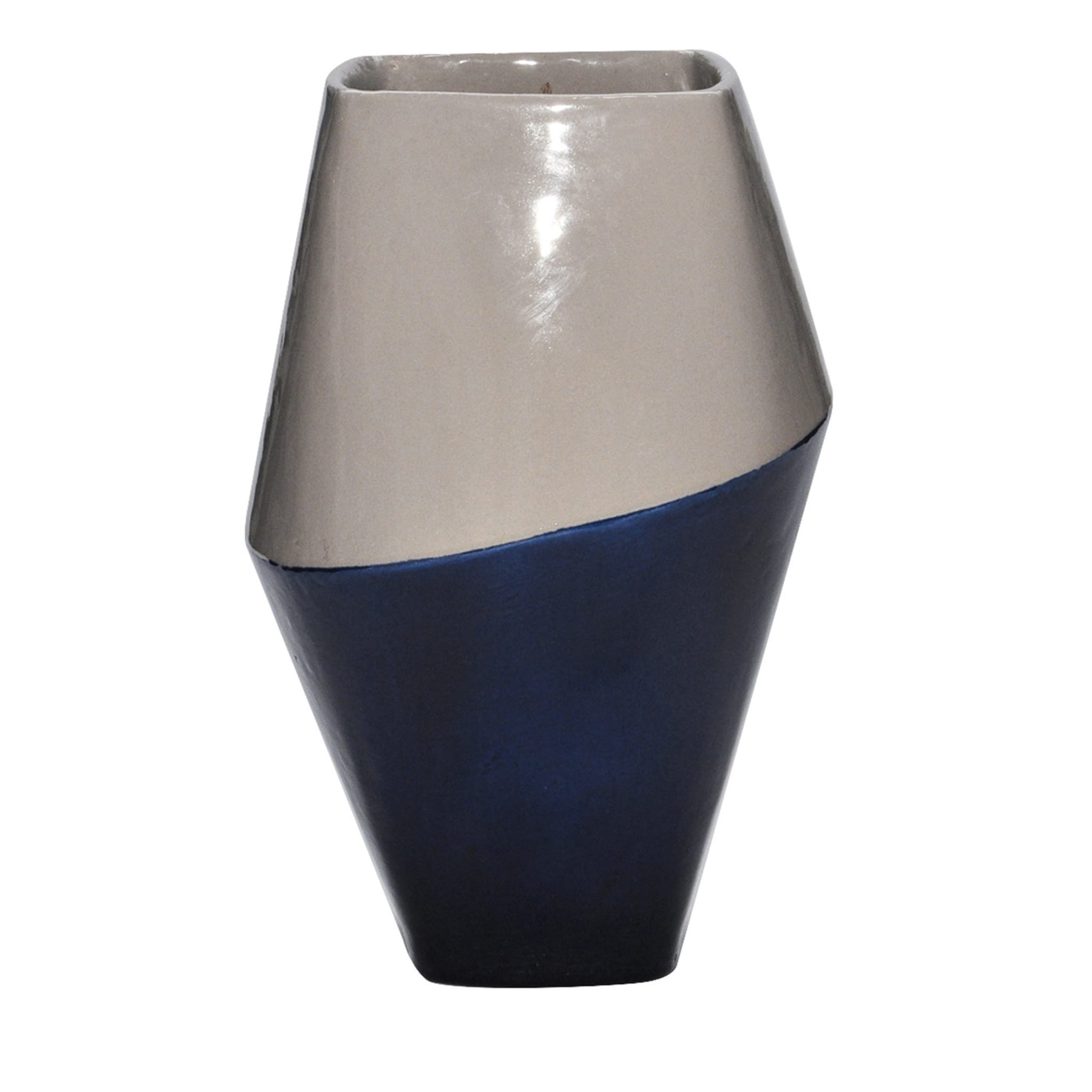 Anfora Vase Grau und Blau - Hauptansicht