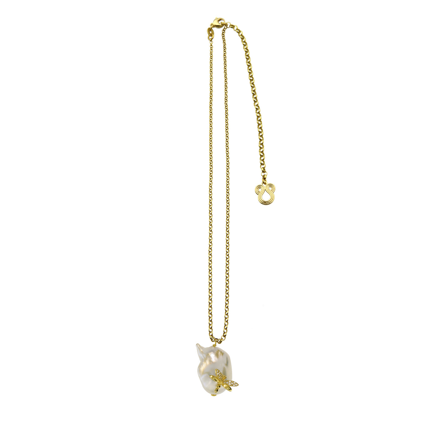 Dragonfly and Pearl Necklace - Misis
