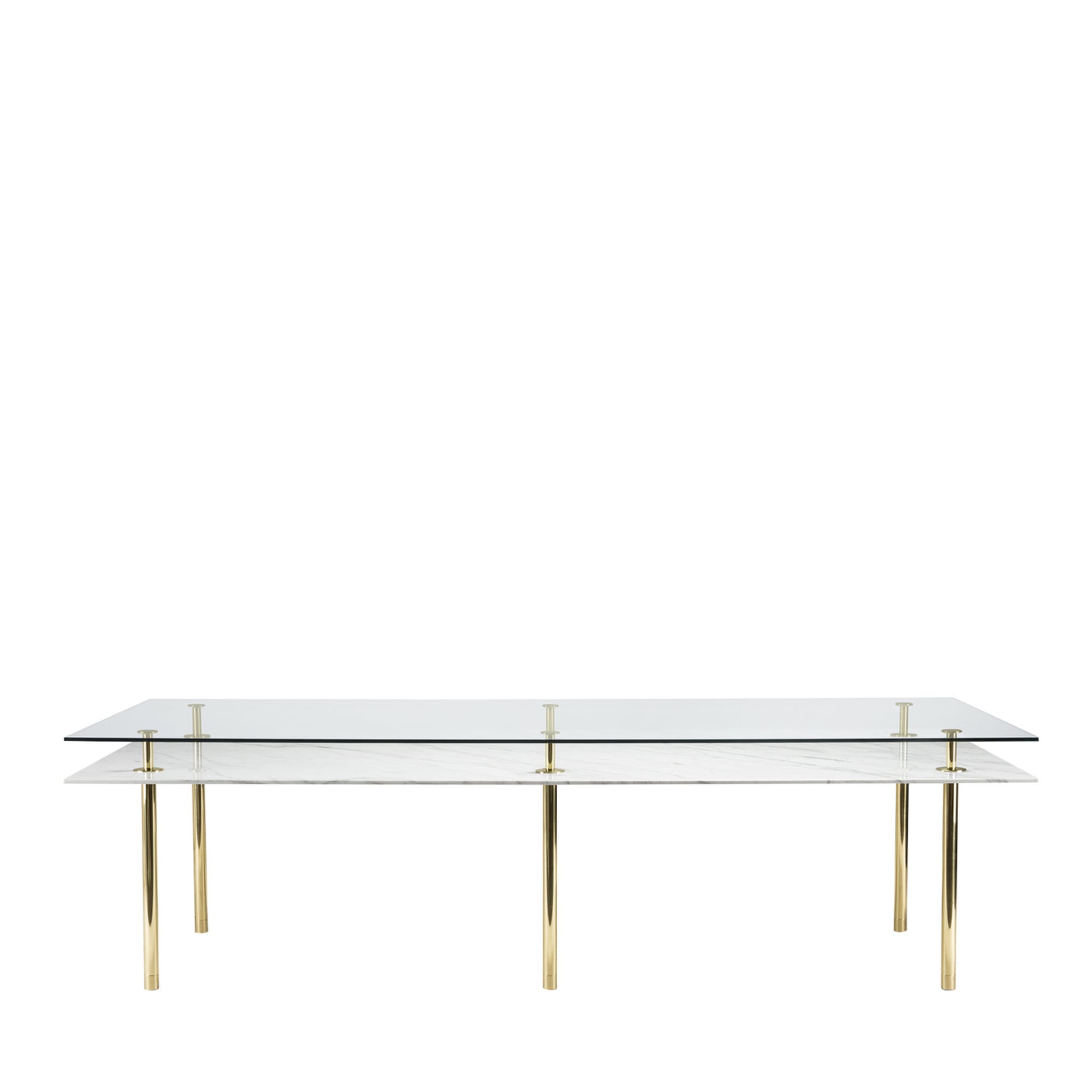 Tisch mit beinen aus Calcatta-marmor von Paolo Rizzato - Hauptansicht