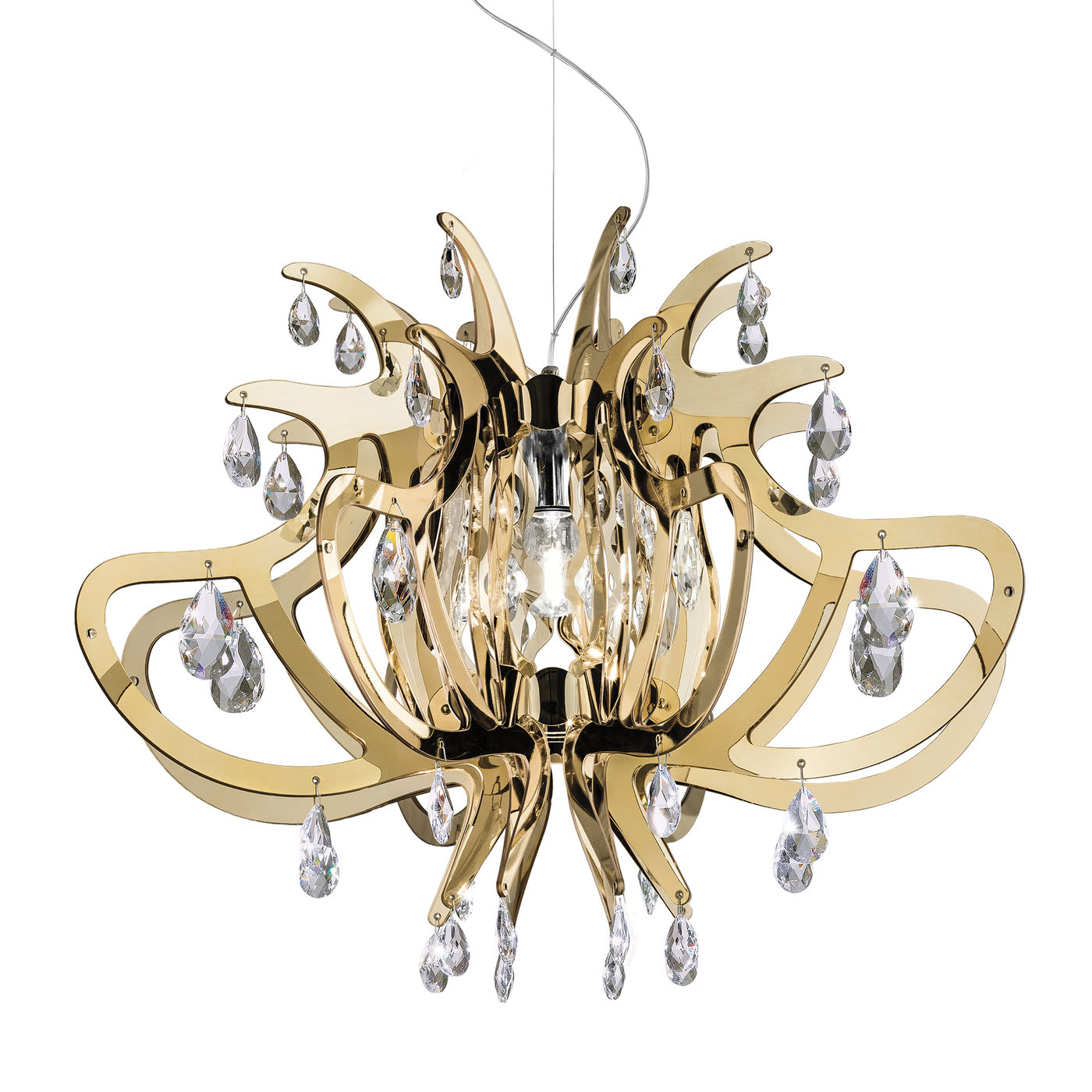 Lillibet Gold Ceiling Lamp by Nigel Coates Slamp | Artemest