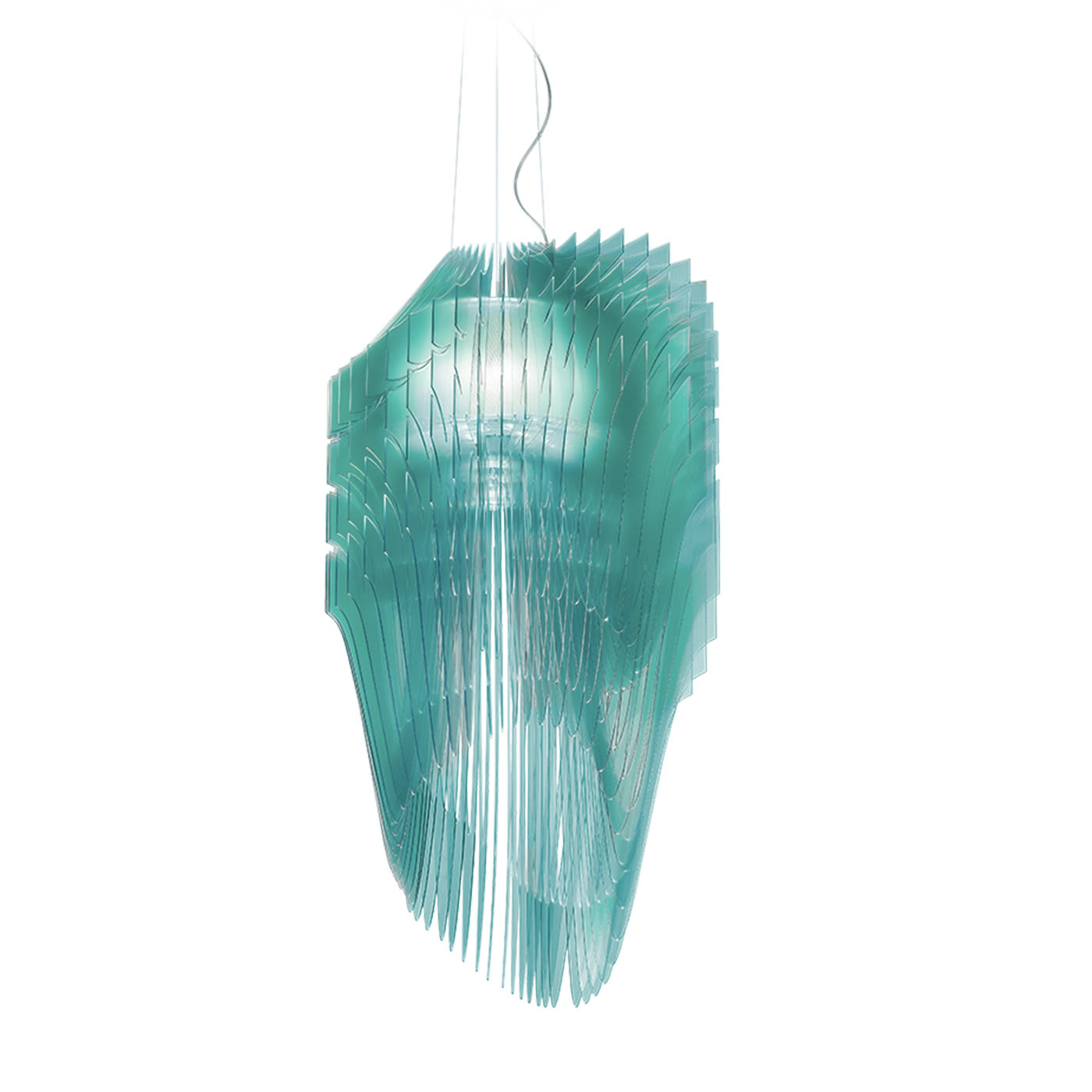 Aria Edition M Turquoise Suspension by Zaha Hadid - Slamp