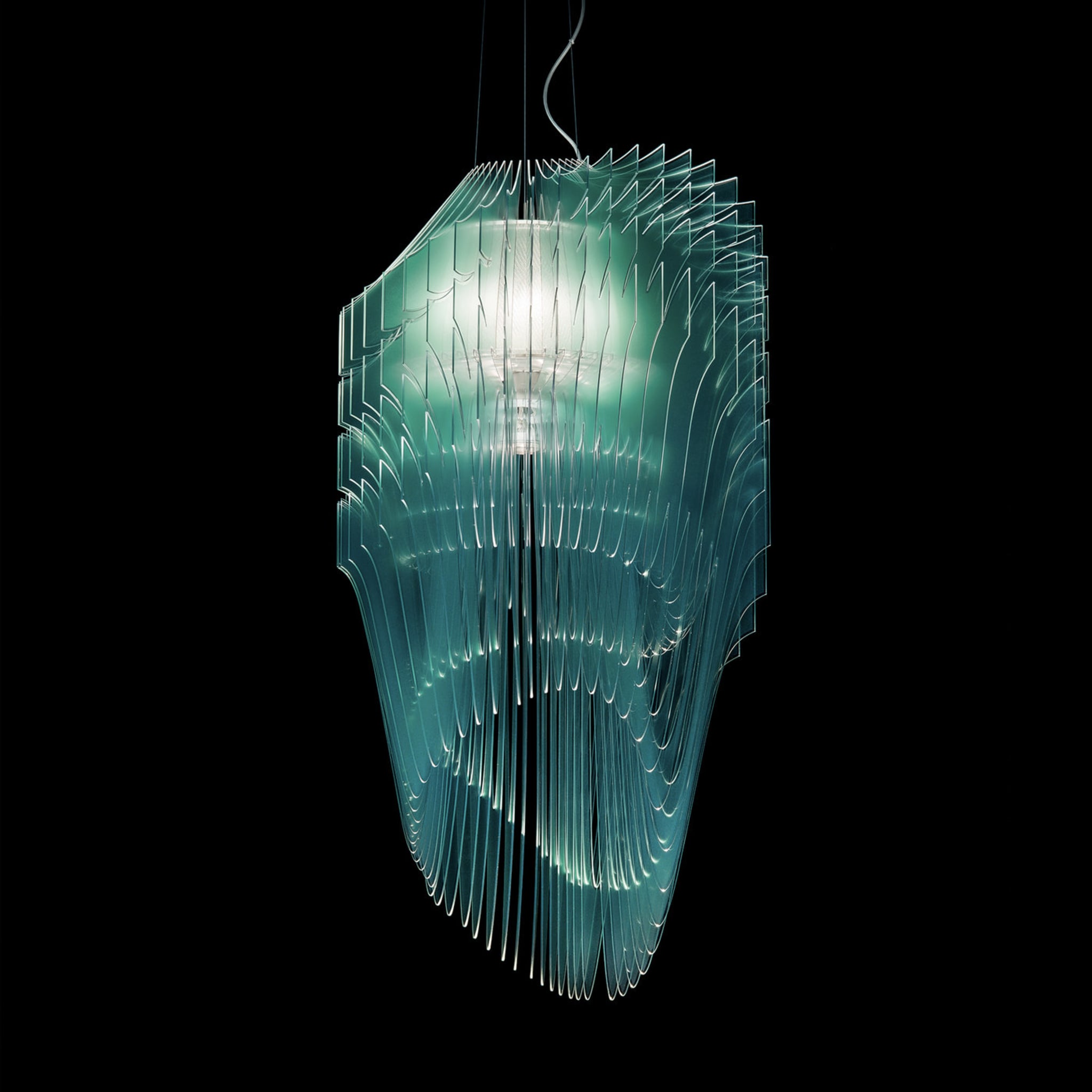 Aria Edition M Turquoise Suspension by Zaha Hadid - Alternative view 1