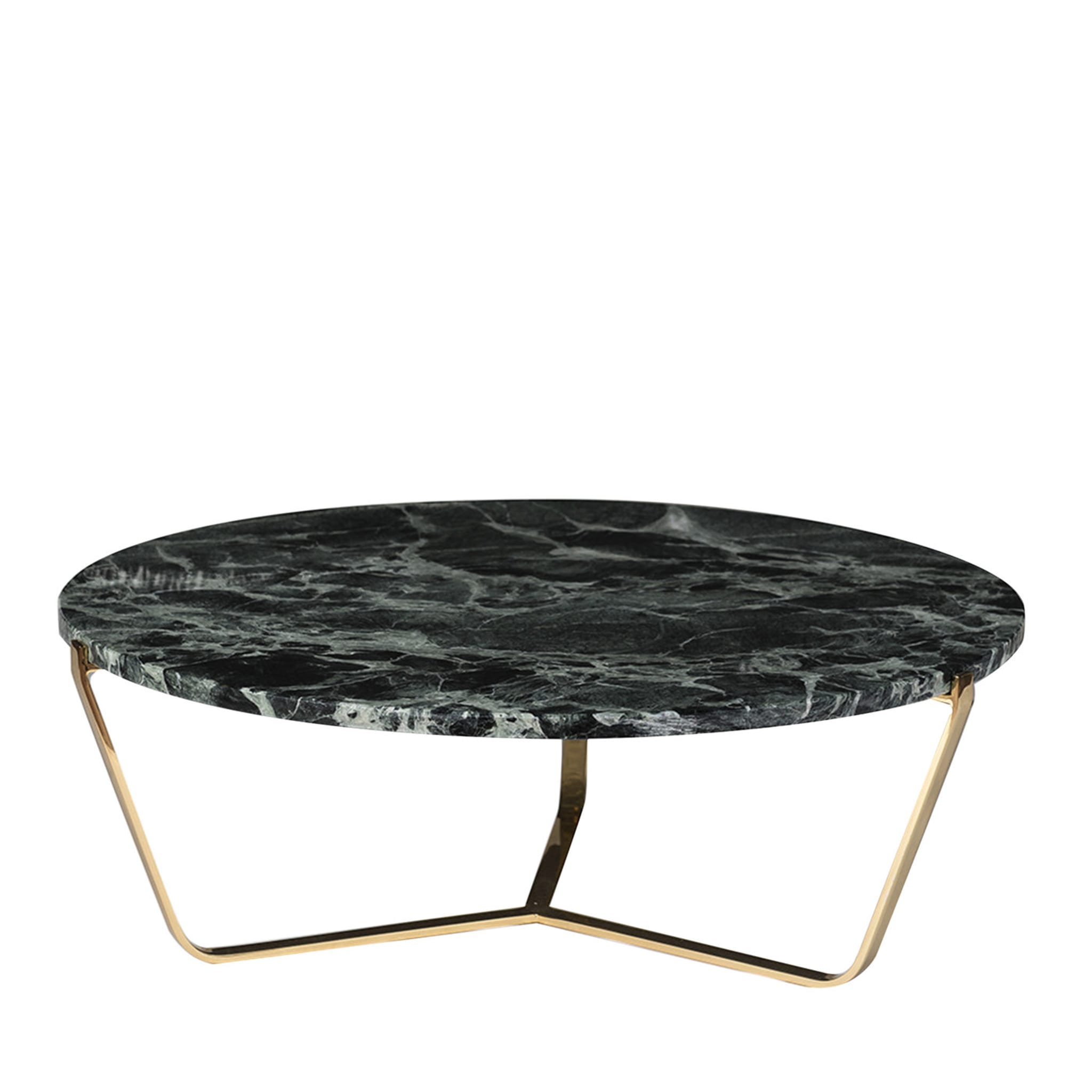 Dolomiti Green Alps Marble Low Coffee Table - Main view