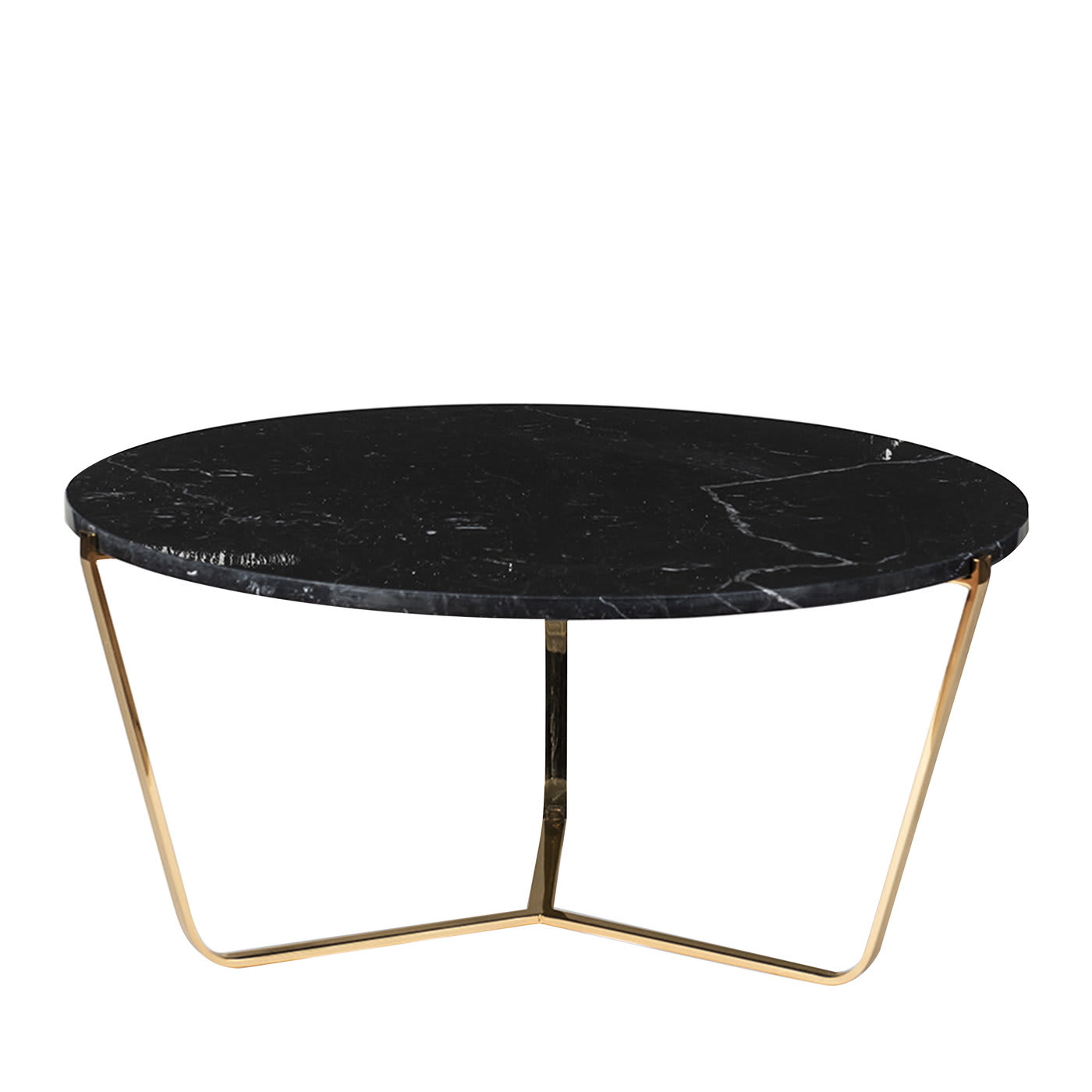 Dolomiti Black Marquina Marble Tall Coffee Table - VGnewtrend