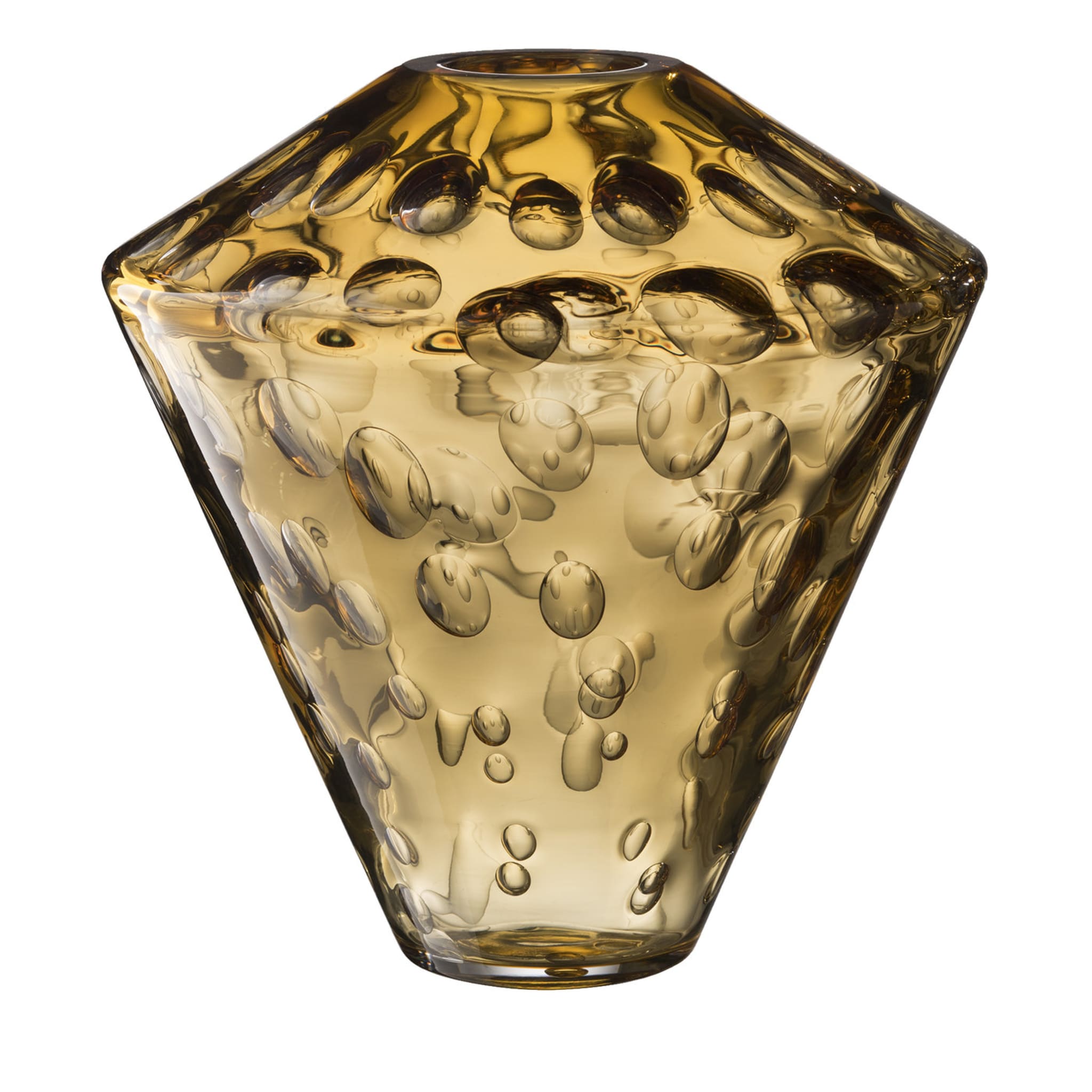 Millebolle Medium Amber Vase by Luca Nichetto - Main view