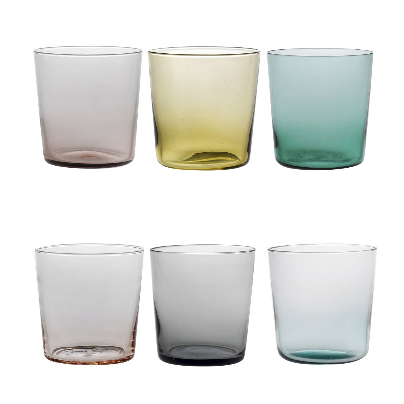 Set of 6 Puro Multicolor Shot Glasses #2 - Mun