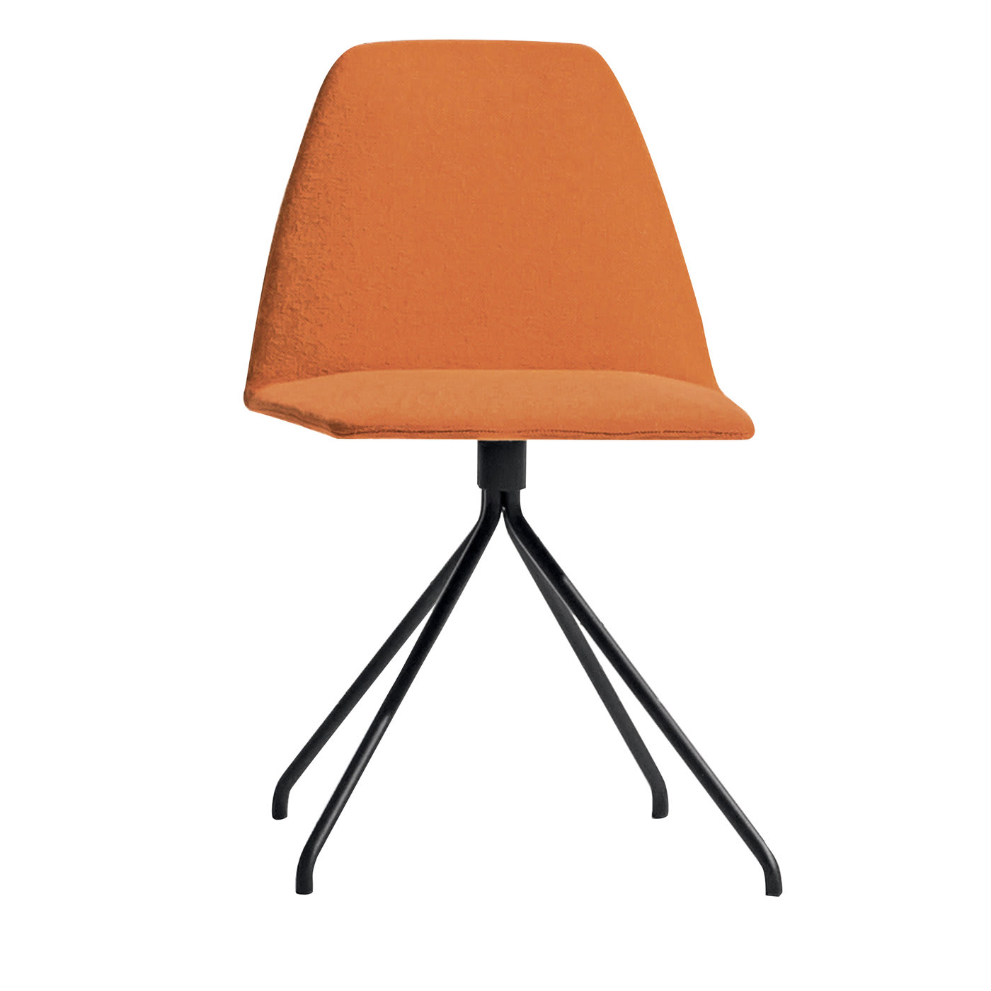 Sila Trestle Orange Upholstered Chair - Discipline