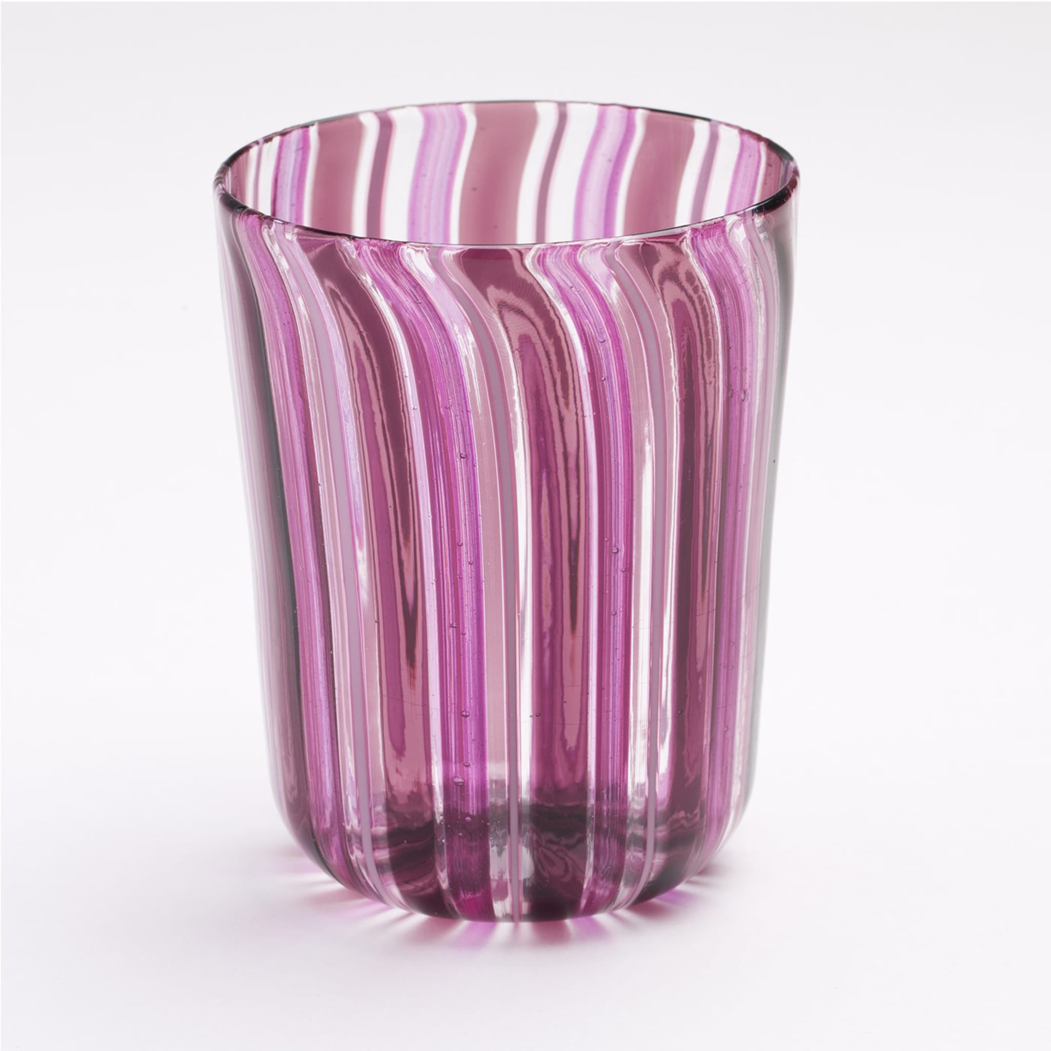 Set of Pink Water and Wine Murano Glasses for Six - Alternative view 2