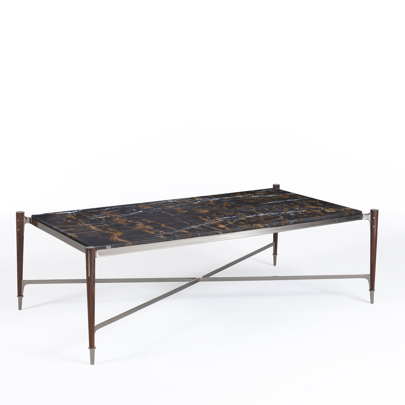 Coffee Table with Black and Gold Marble - Zanaboni