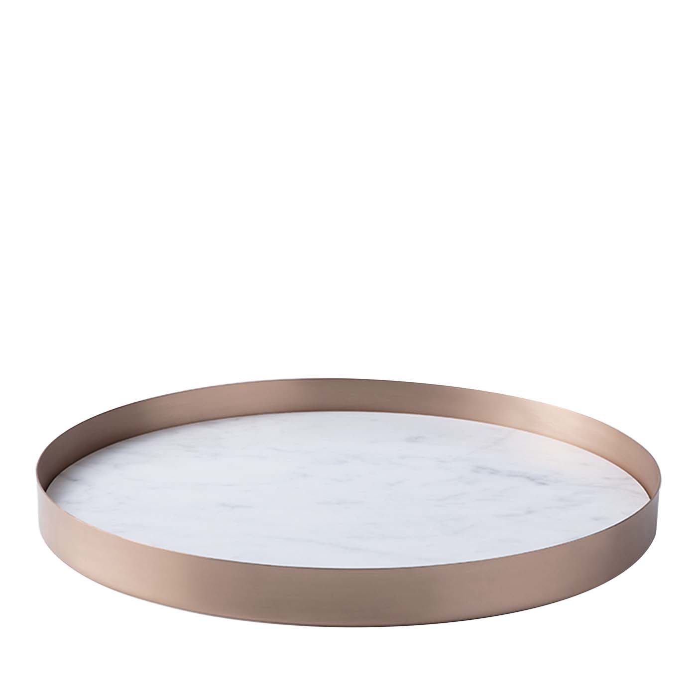 Full Moon Small Tray with Marble Base - Paola C