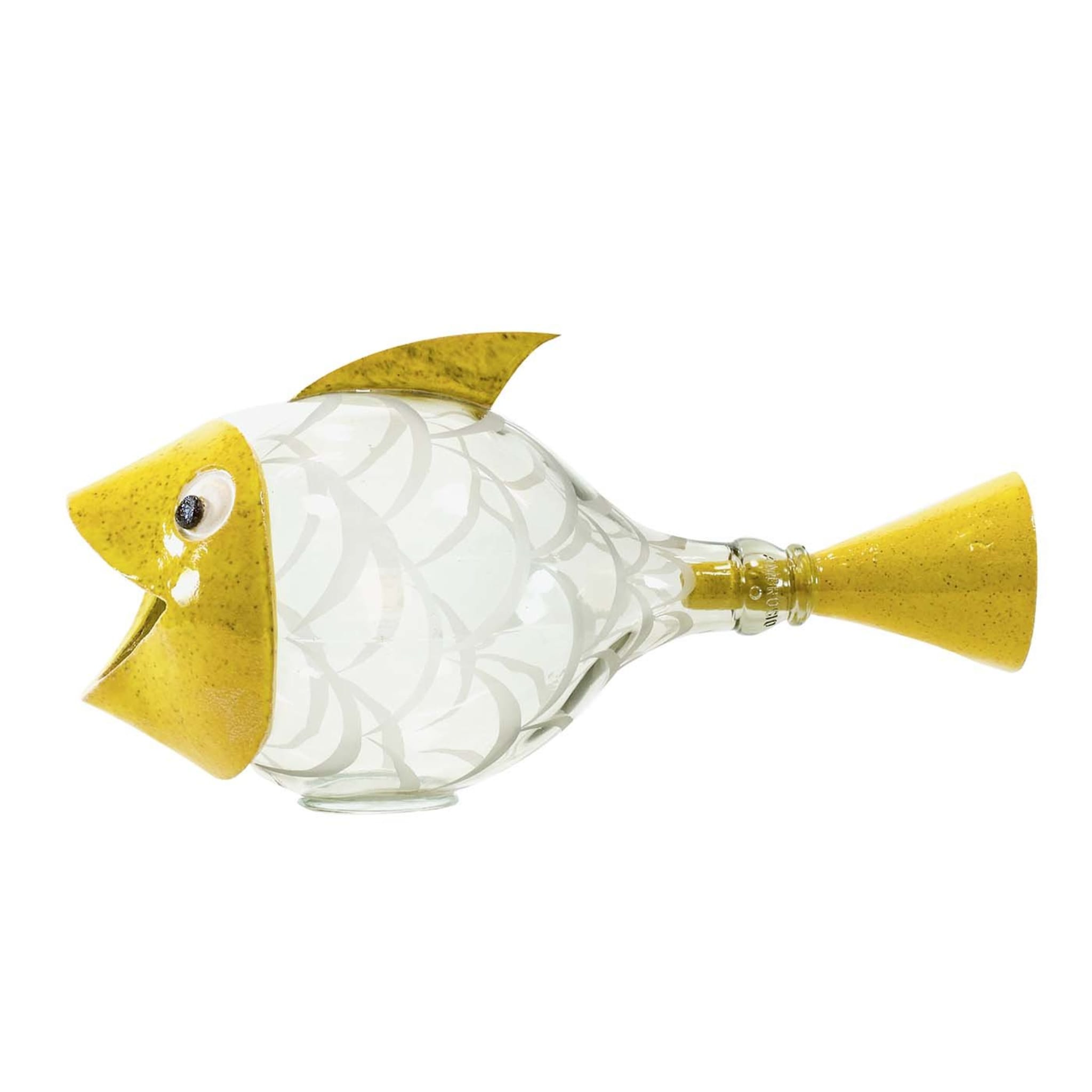 Escultura amarilla Pesce Palla #2 - Vista principal