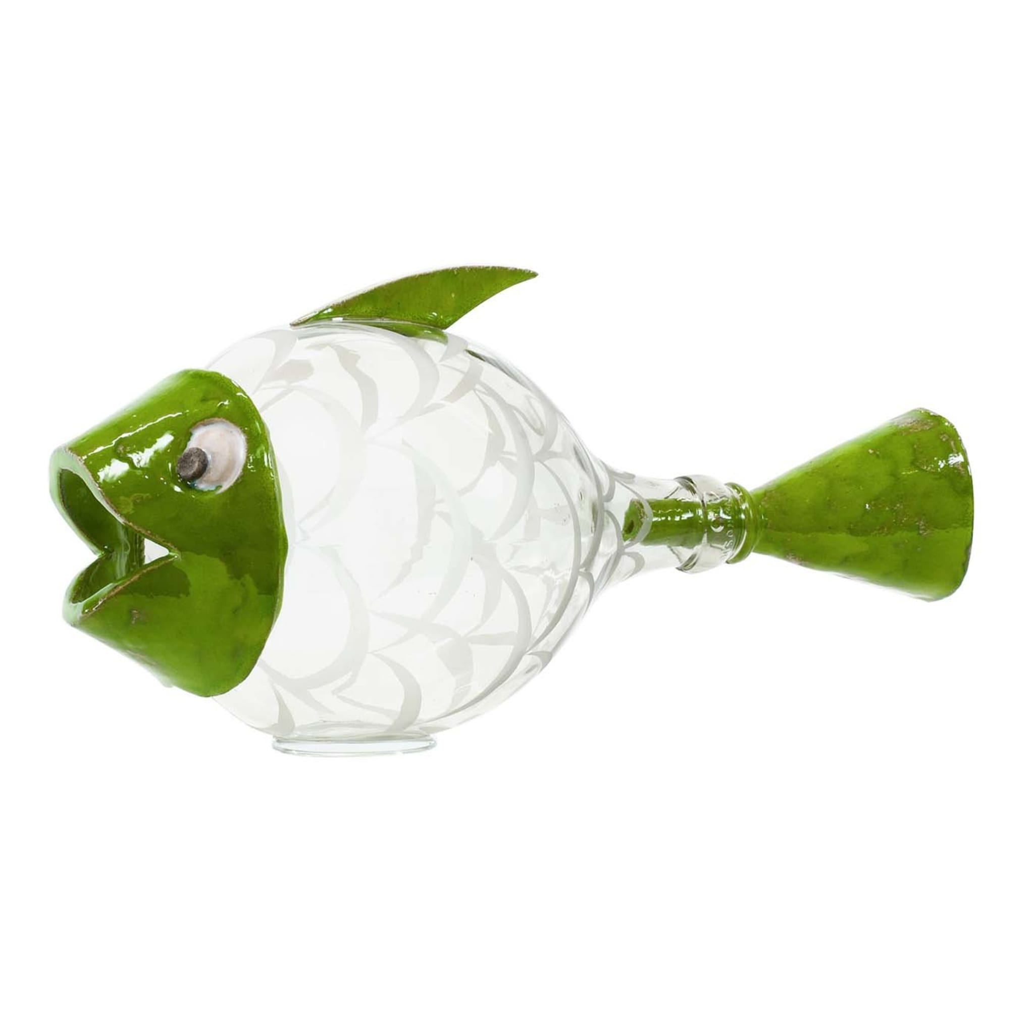 Escultura verde Pesce Palla - Vista principal