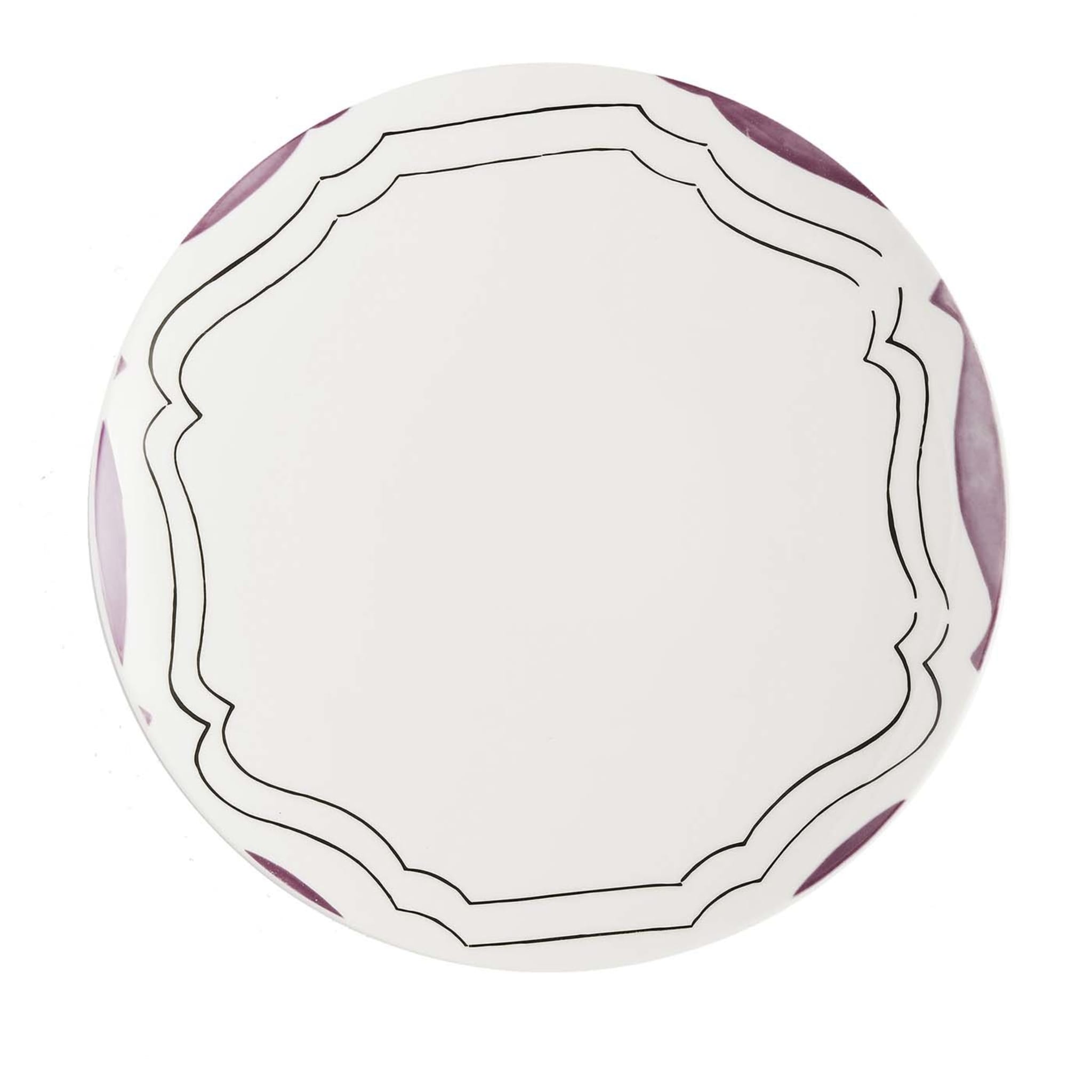 Set of 2 Mare Fuxia Dinner Plates #5 - Main view