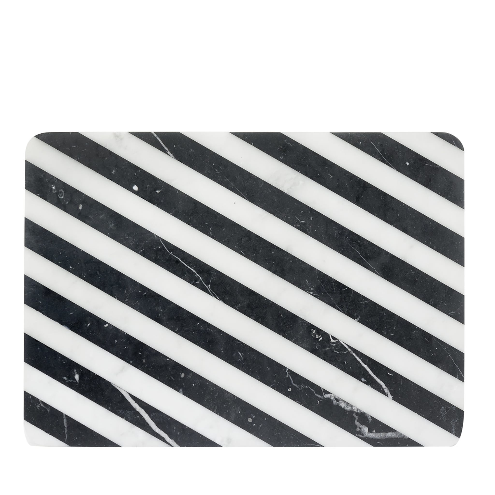Planche à découper Alice noir et blanc par Bethan Gray - Vue principale