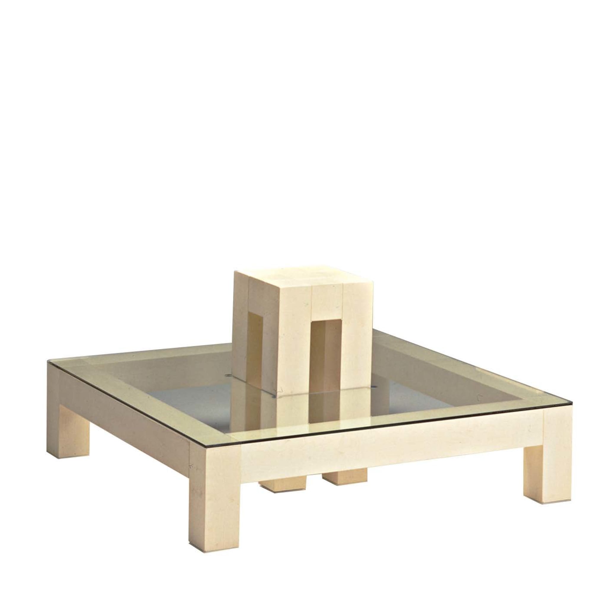 Brunelleschi low table with four stools  by Ferdinando Meccani  - Main view