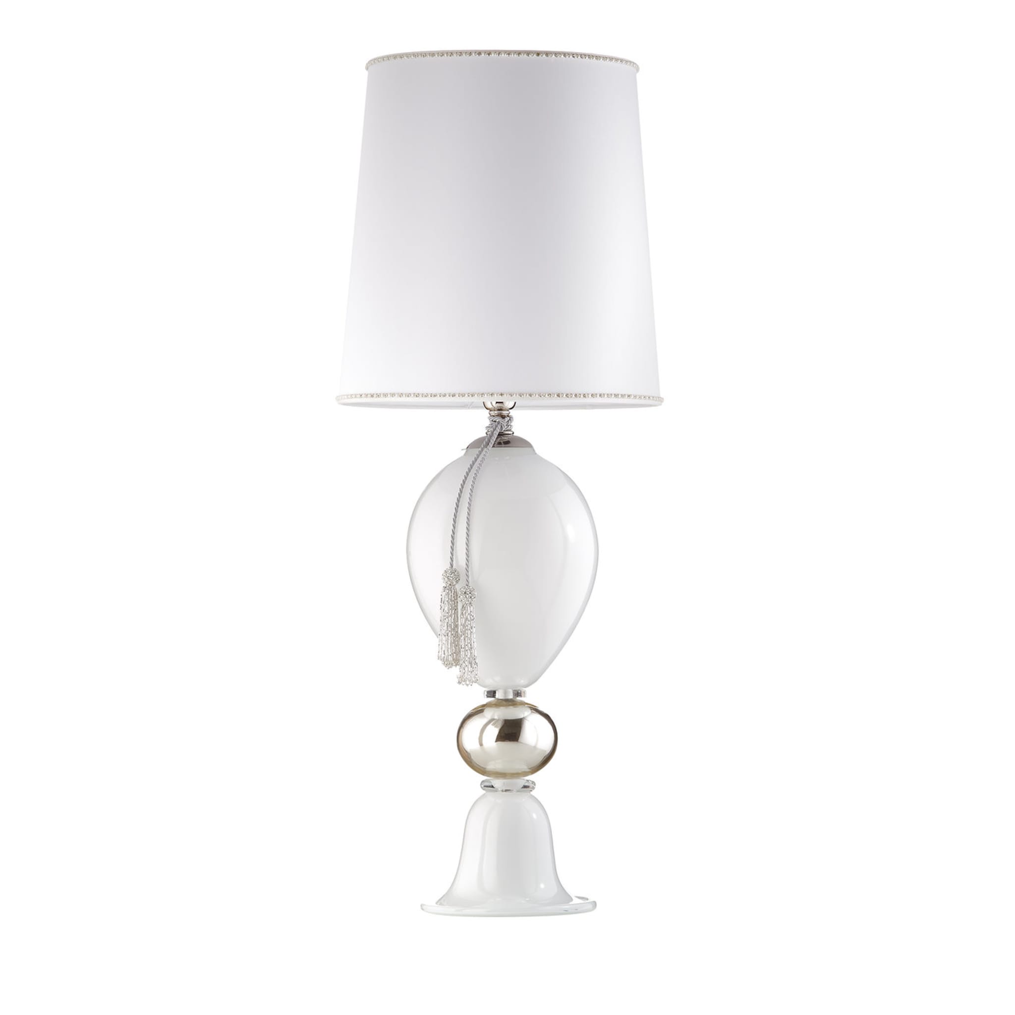 Lampe de table Lady Murano blanche - Vue principale
