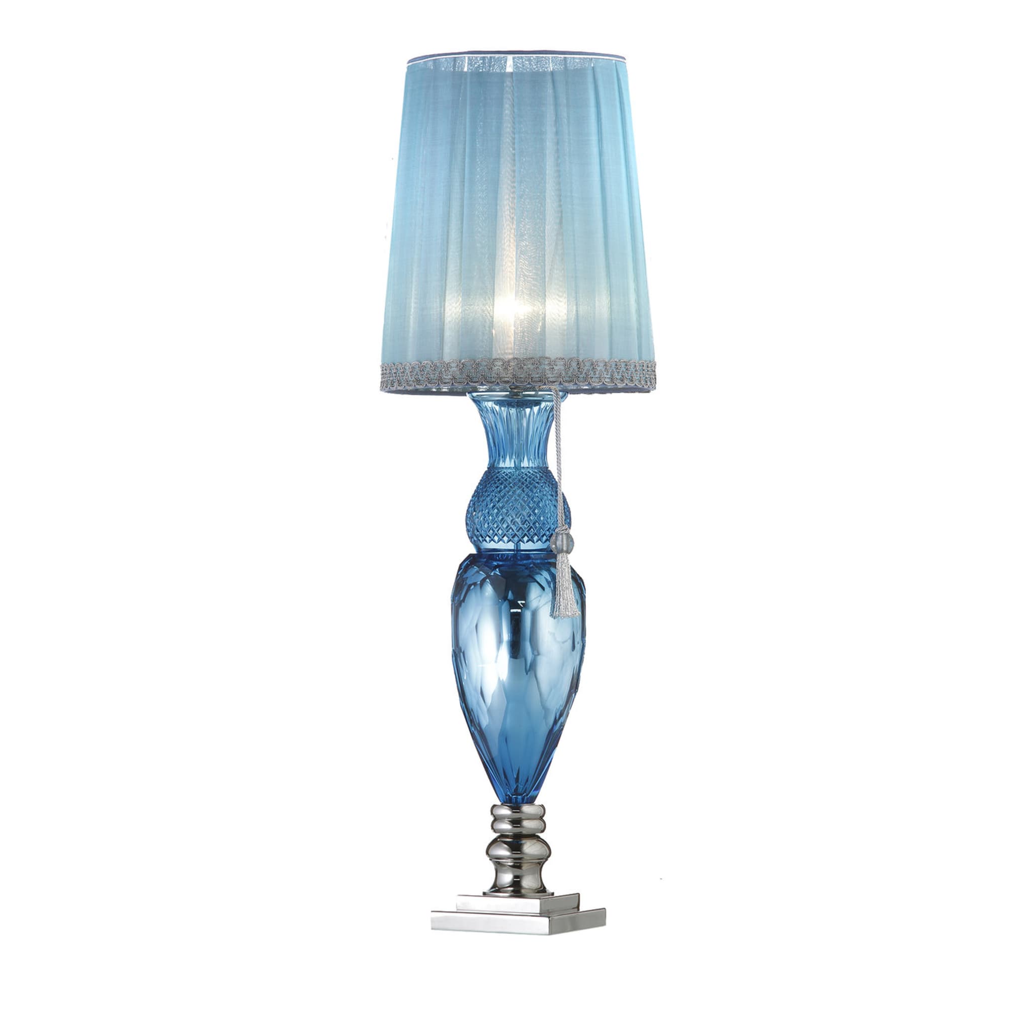 Lampe de table à miroir bleu ciel - Vue principale