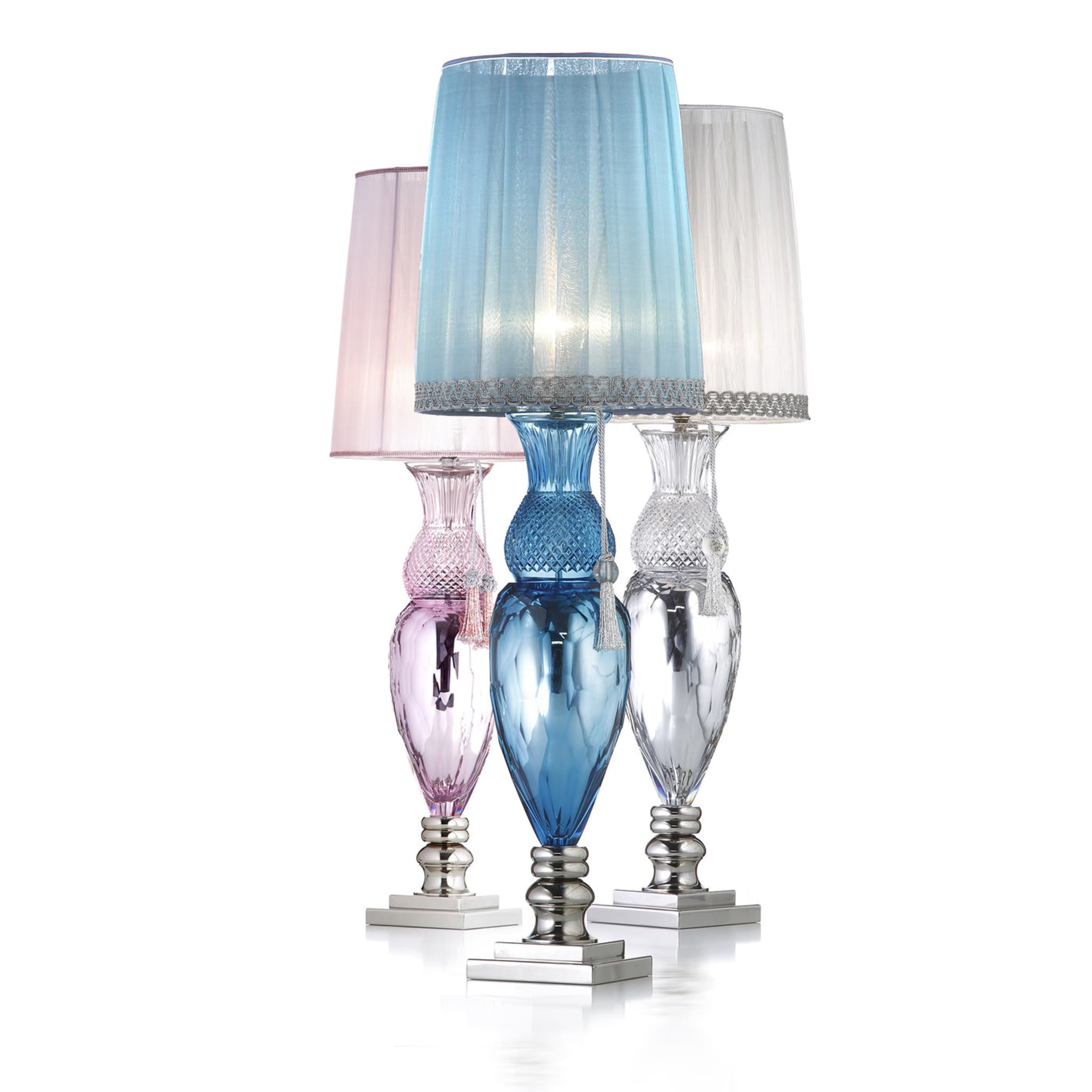 Sky Blue Mirror Table Lamp - Alternative view 1