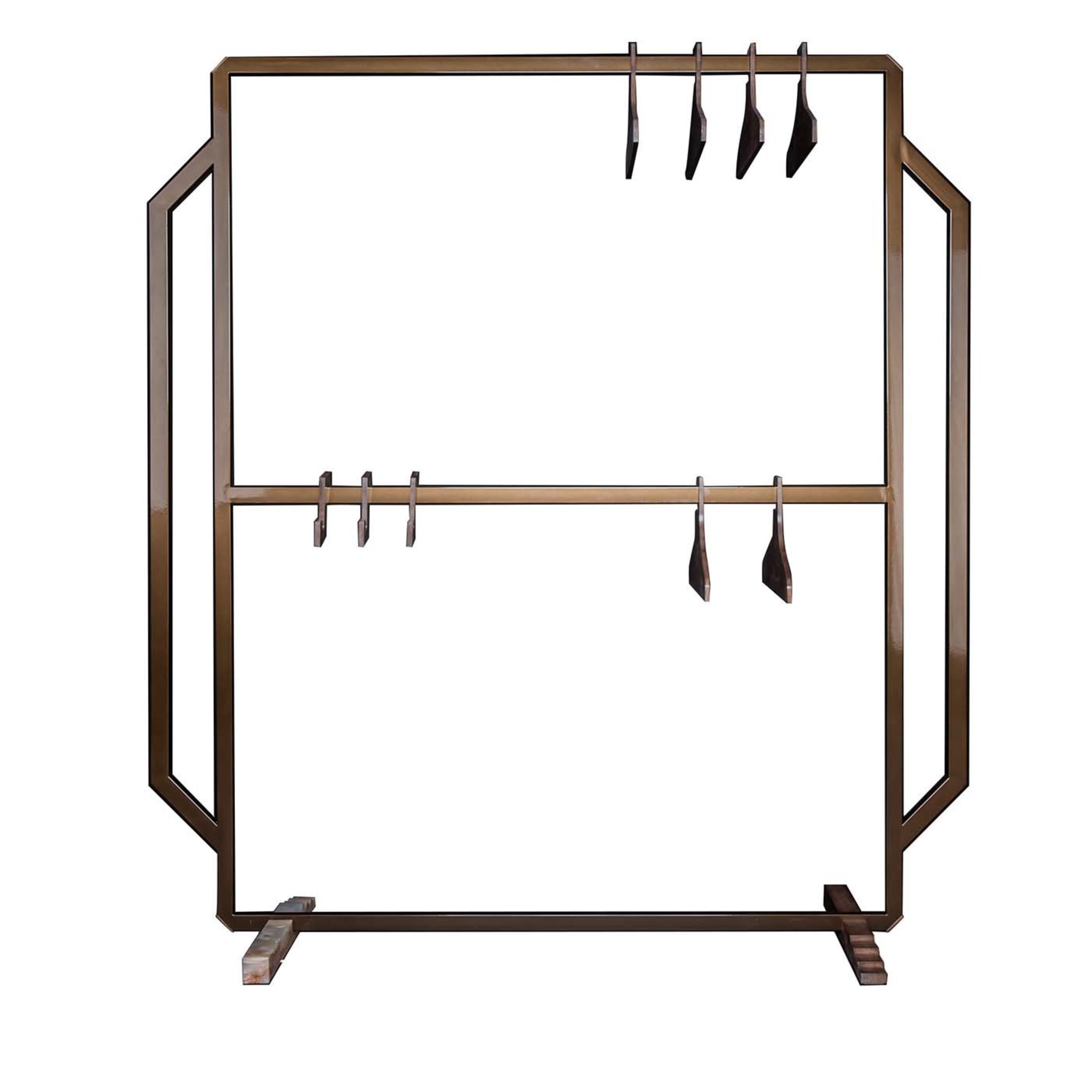 Mainframe Valet Stand in Brown - Main view