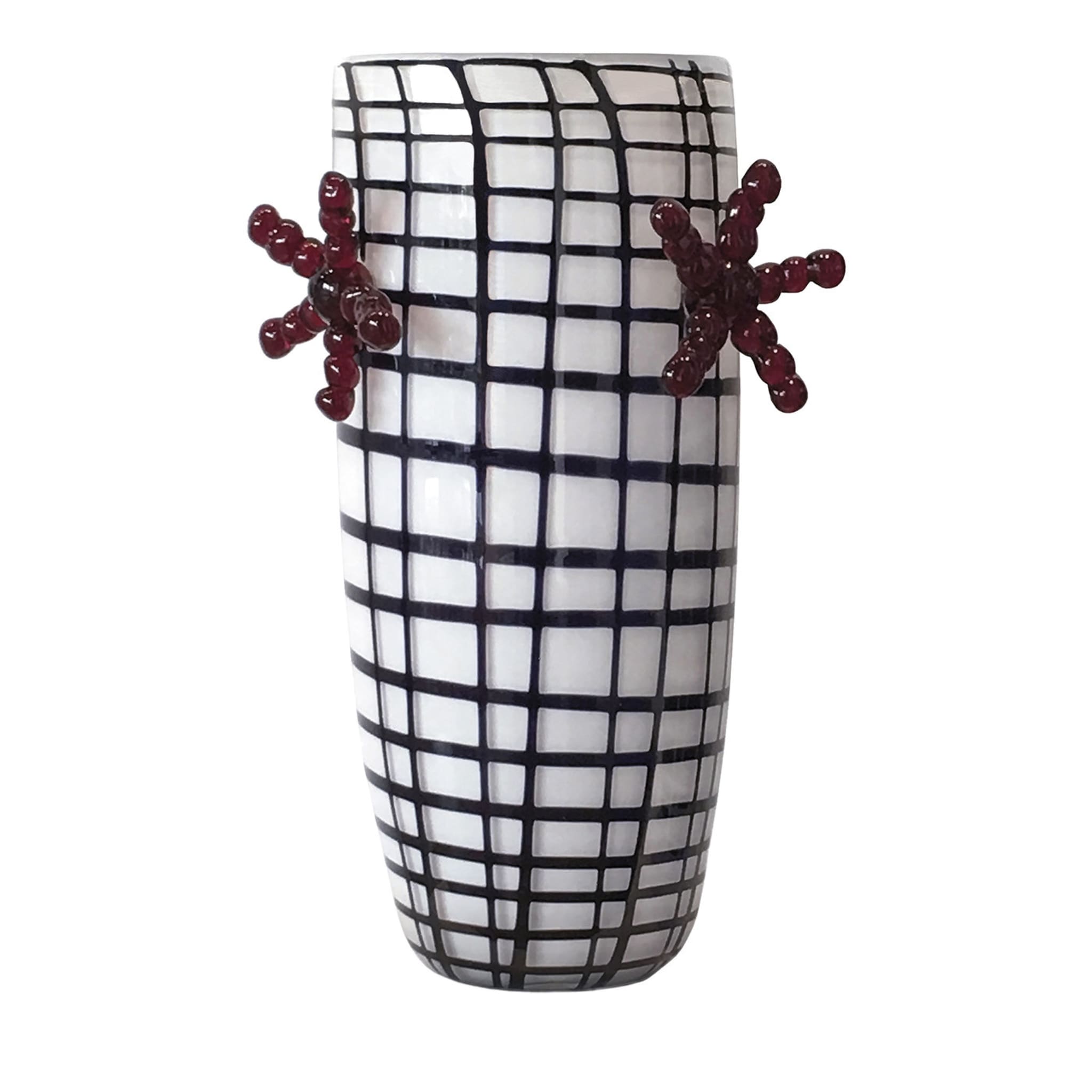 Edie '60 Schwarz-weiße Vase von Elena Cutolo - Hauptansicht