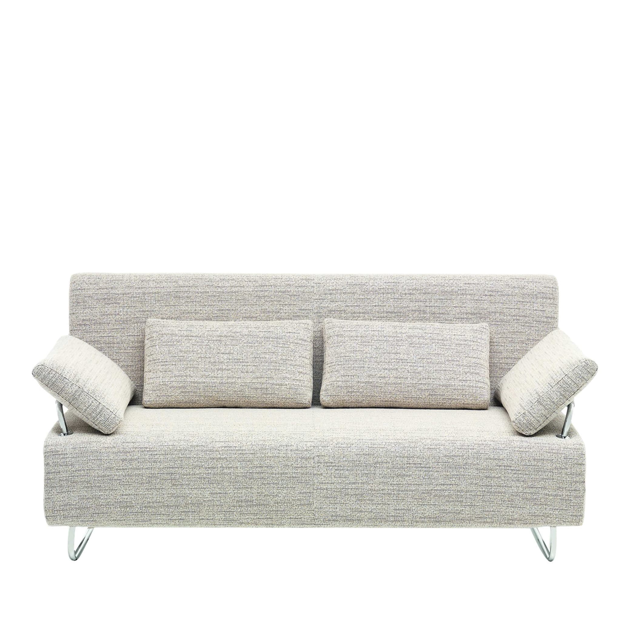 Magic White Fabric Sofa Bed - Main view