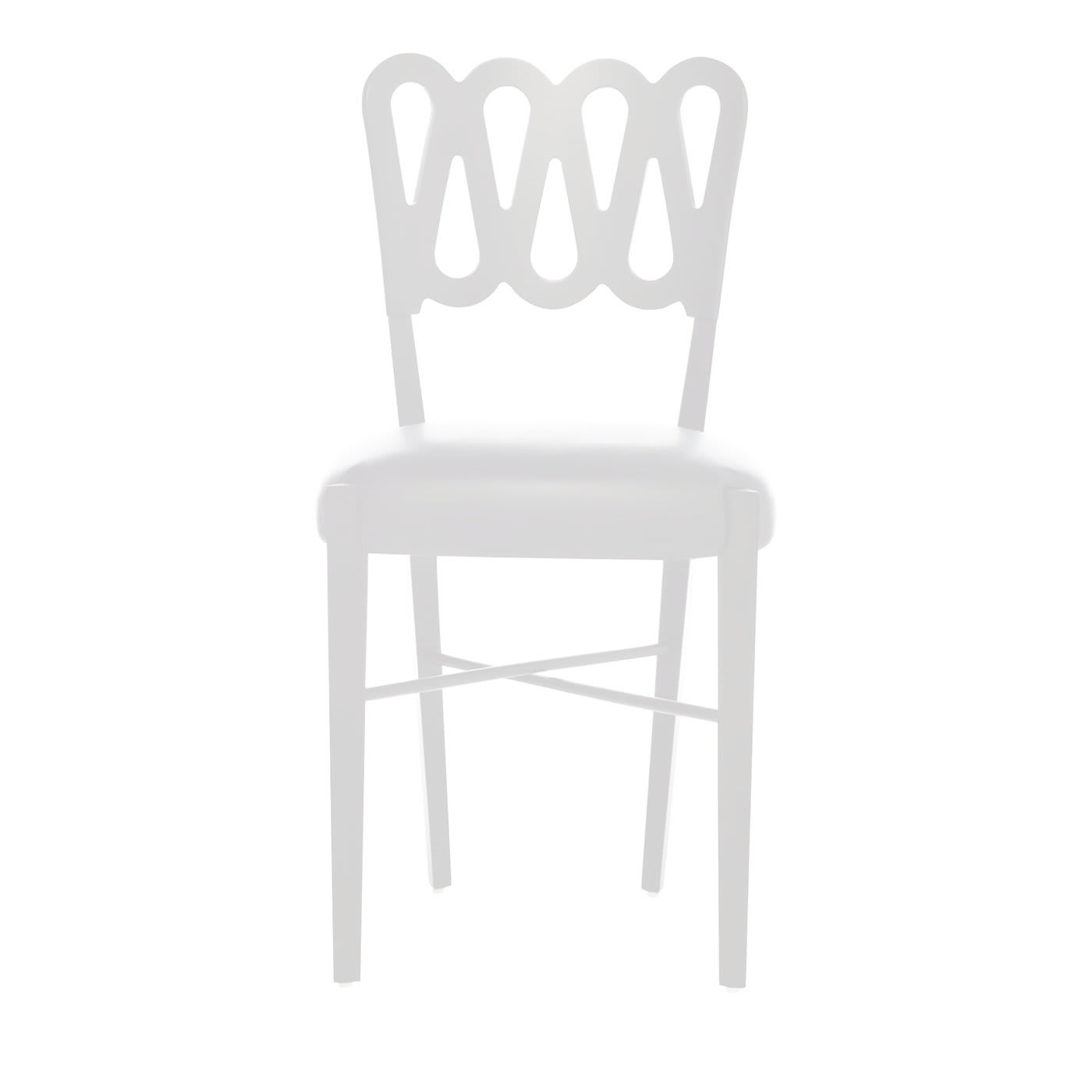 Ponti 969 White Leather Chair by Gio Ponti - BBB Italia