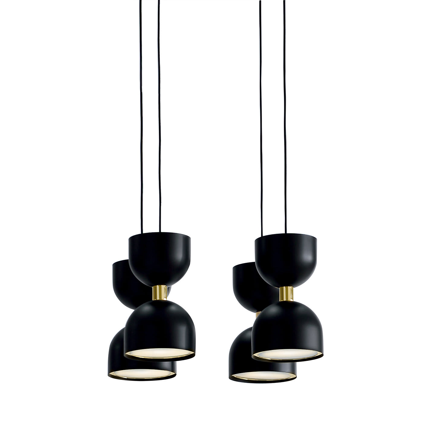 Clessidra 8-Light Black Ceiling Lamp by Matteo Zorzenoni - MM Lampadari
