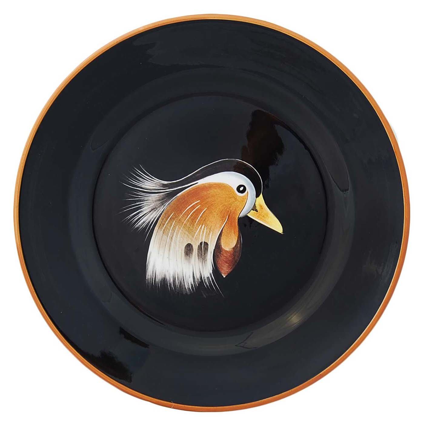 Set of 6 Wild Ducks Ceramic Dinner Plates - Este Ceramiche