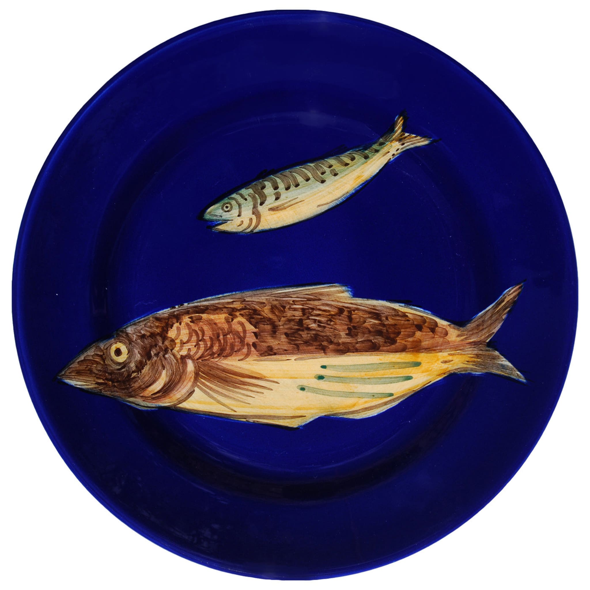 Set of 6 Blue Fish Dessert Plates - Alternative view 1
