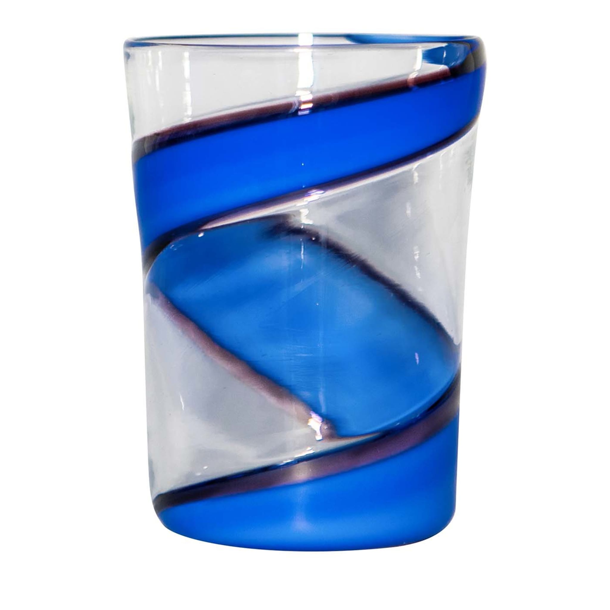 Set di 2 bicchieri Vortex in blu/viola - Vista principale