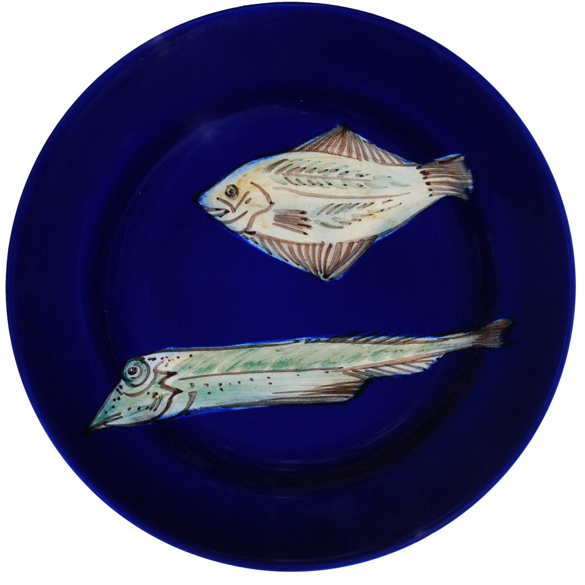 Set of 6 Blue Fish Dessert Plates - Alternative view 4