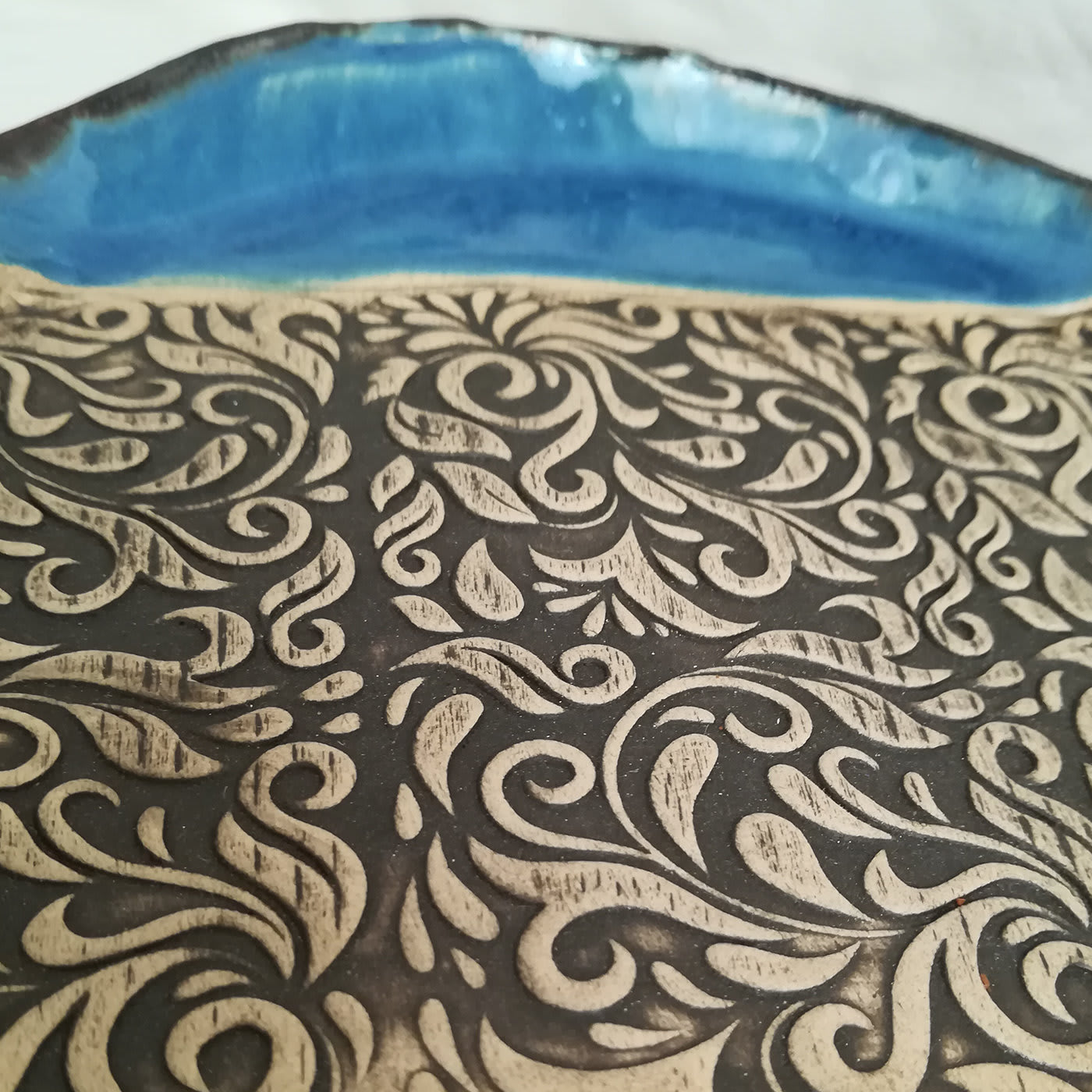 Blue Decorative Plate - Daniela Proietti