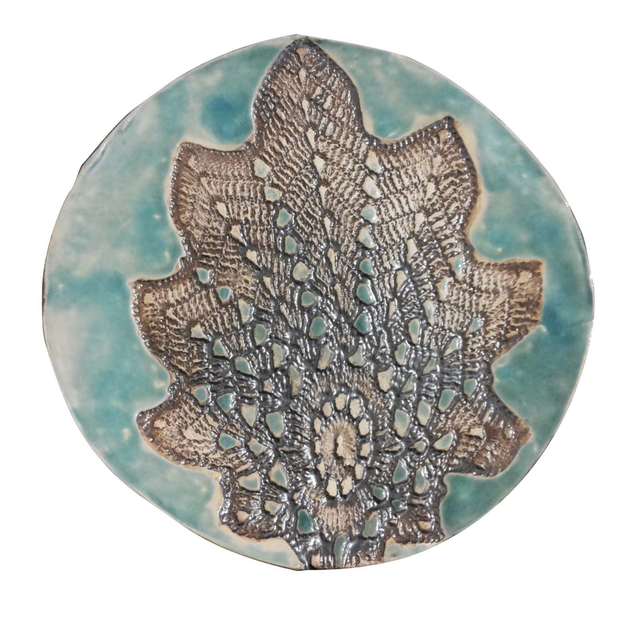 Decorative Plate with Leaf - Main view