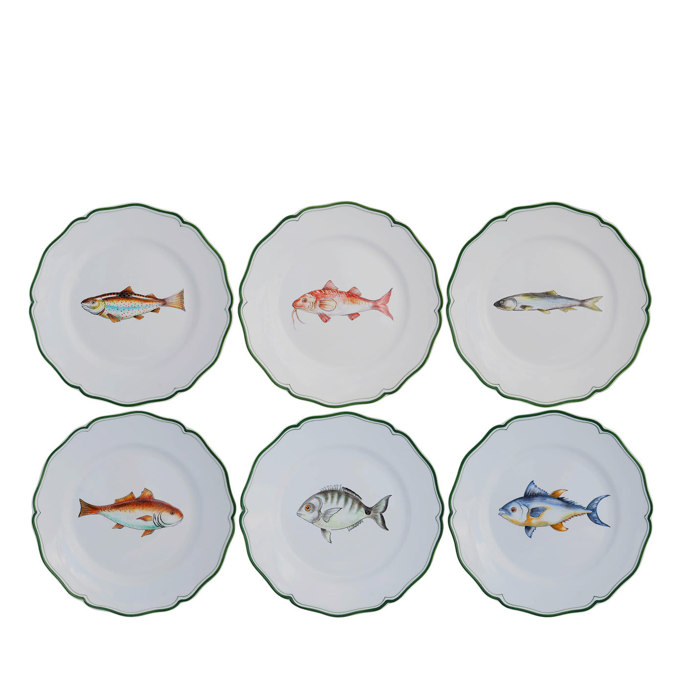 Set of 6 Mediterraneo Ceramic Plates - Este Ceramiche