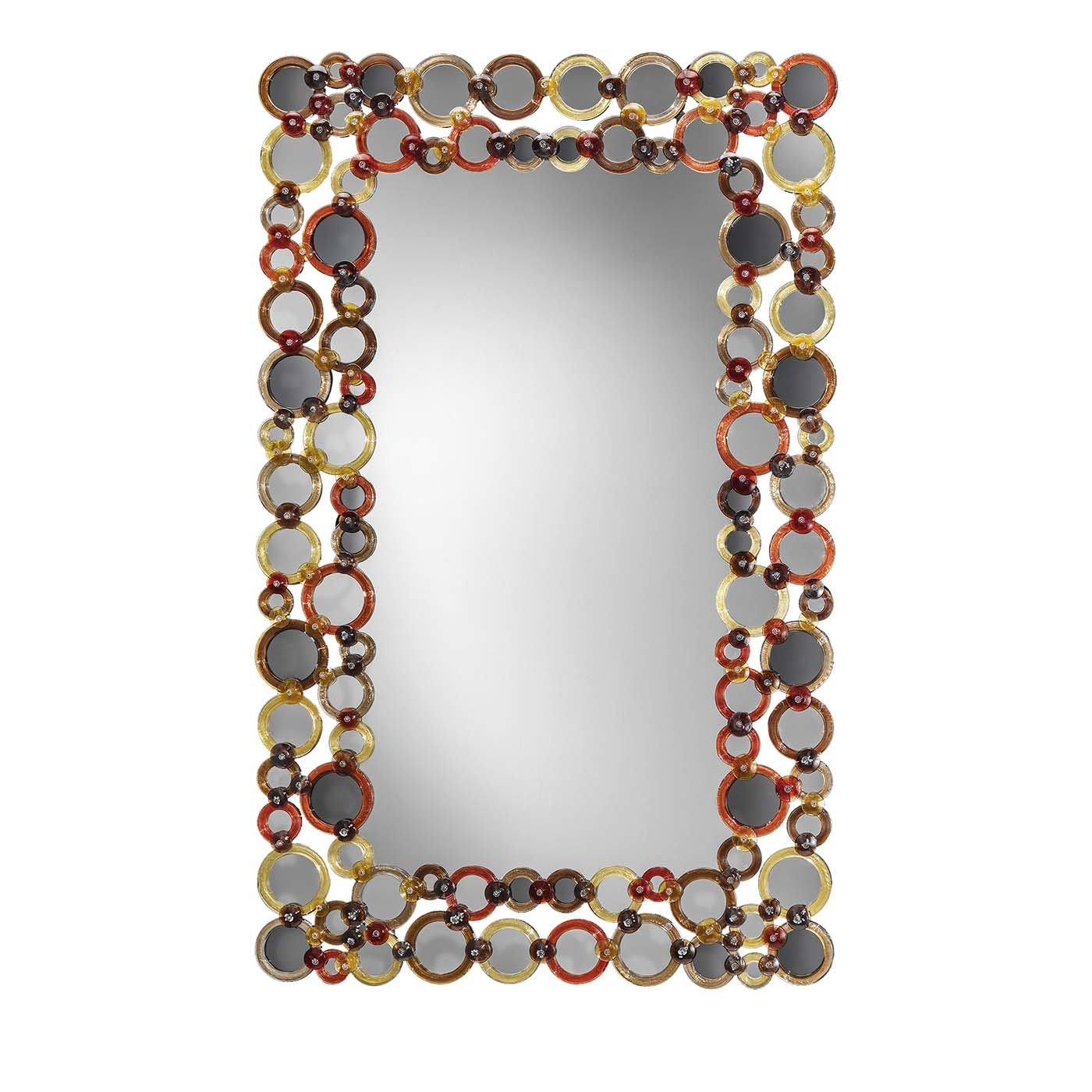 Cerchi Color Rectangular Wall Mirror - Ongaro & Fuga