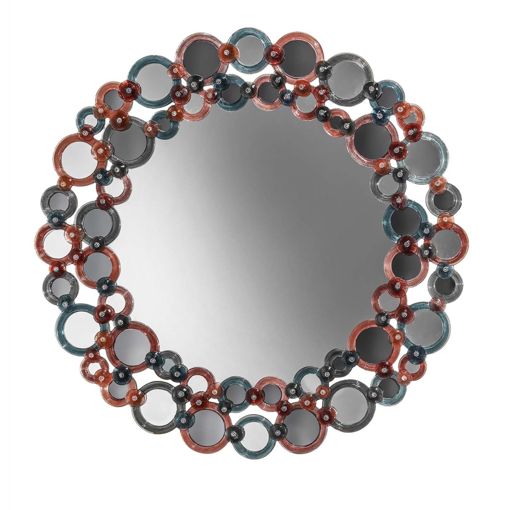 Cerchi Color Round Wall Mirror - Main view