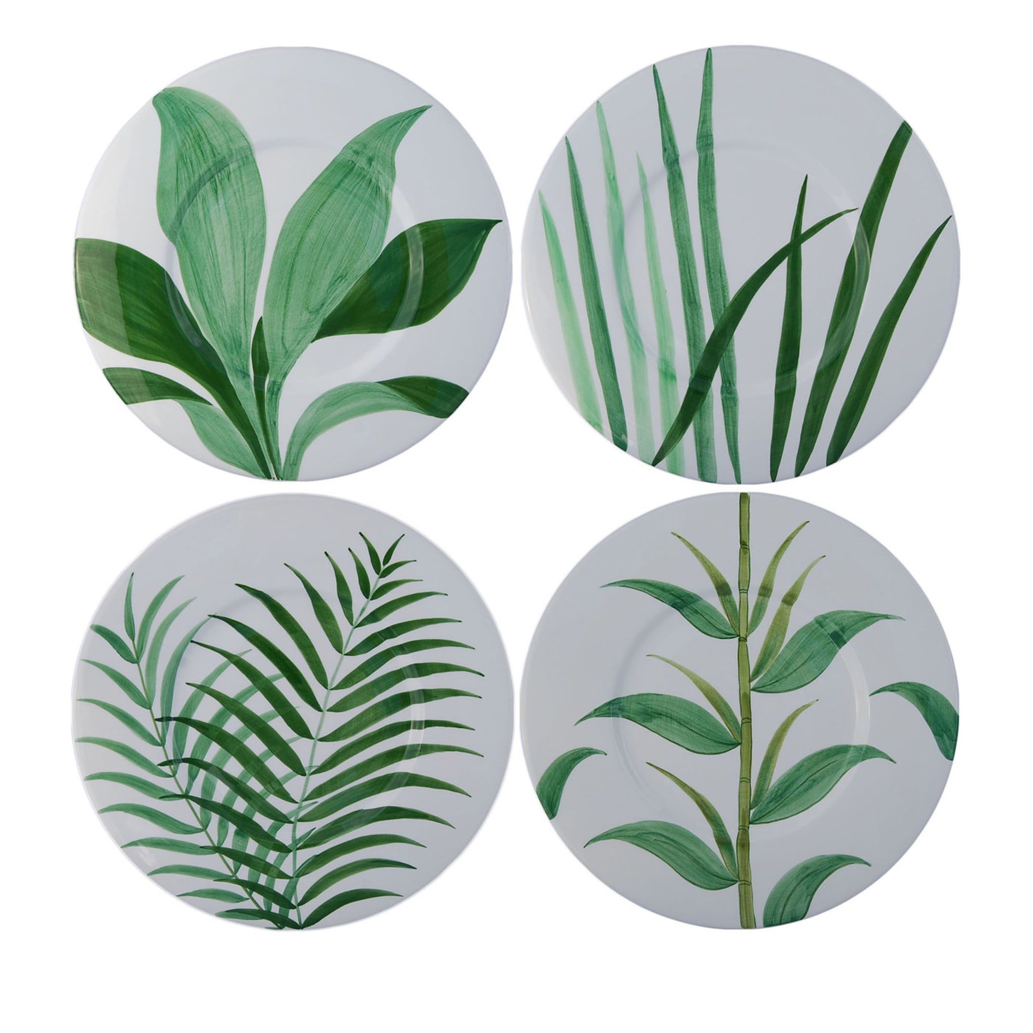 Set of 4 Natura Ceramic Plates - Main view