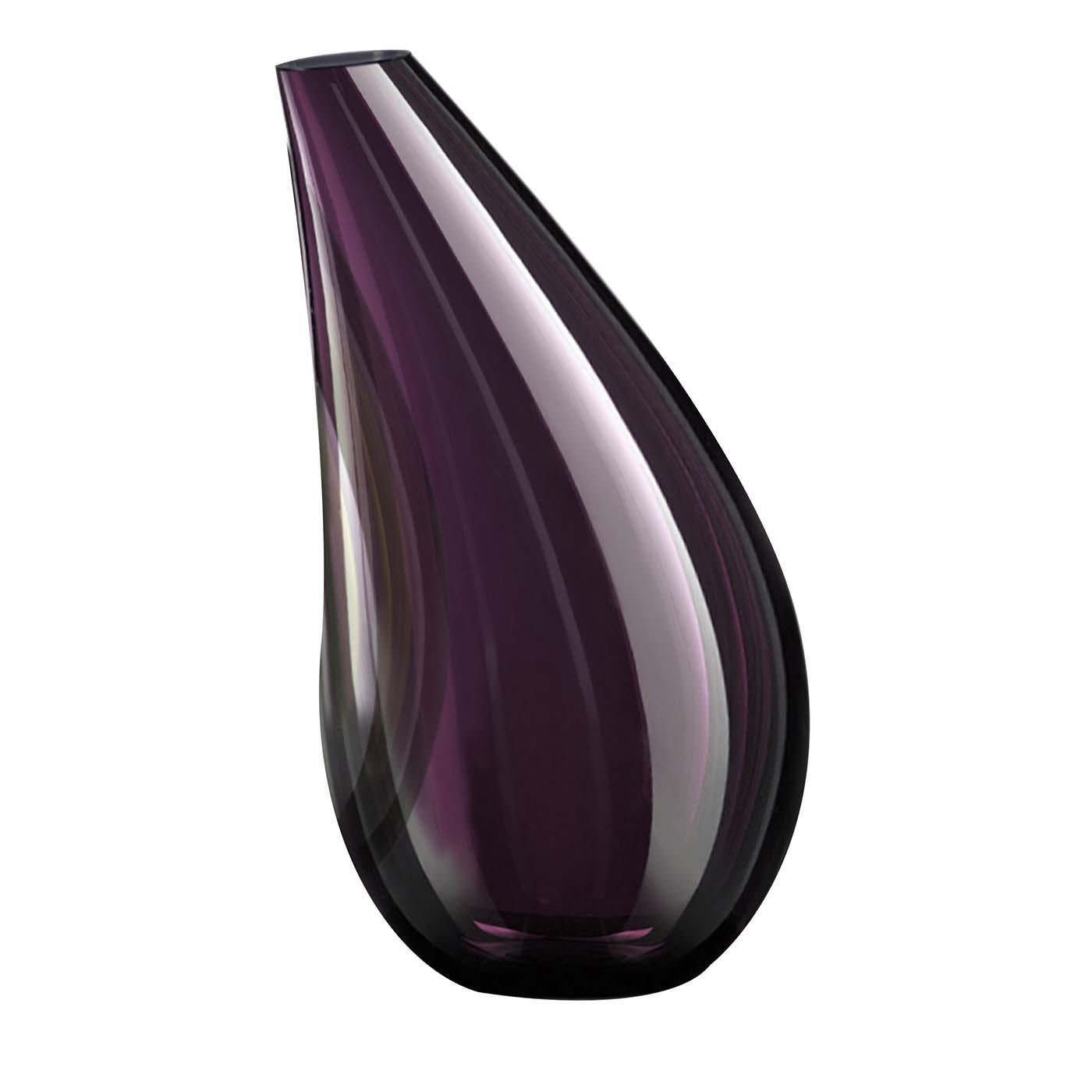 Avena Medium Purple and Gray Vase - Fornace Mian