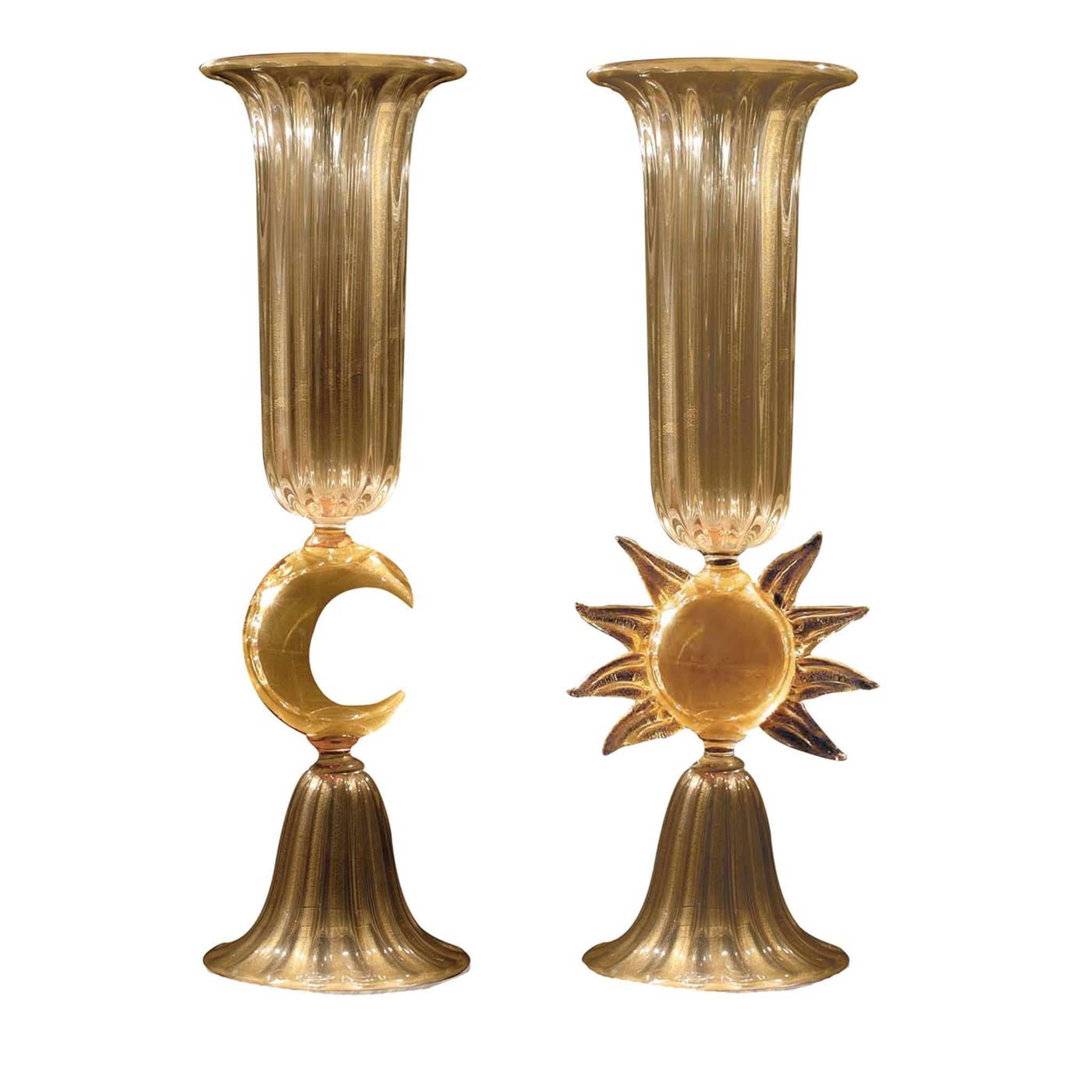 Sol E Luna Set of Two Vases - Main view