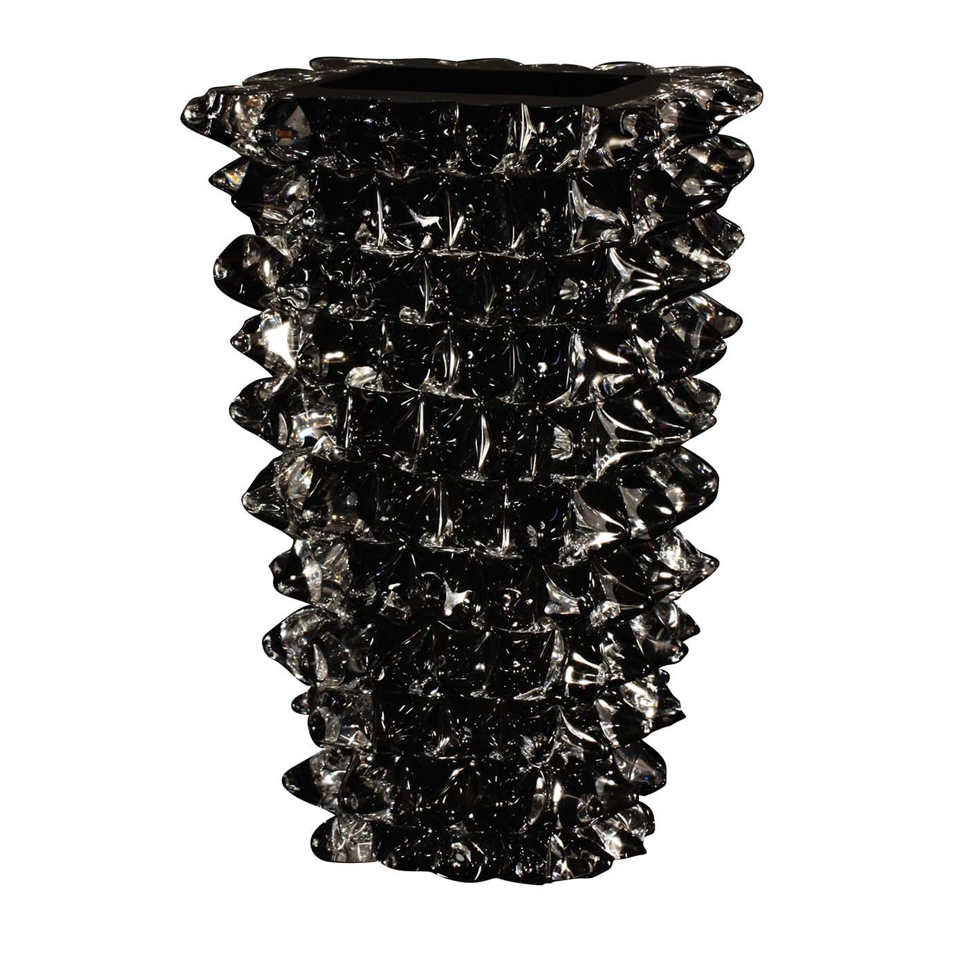 Rostri Tall Black Vase - Fornace Mian