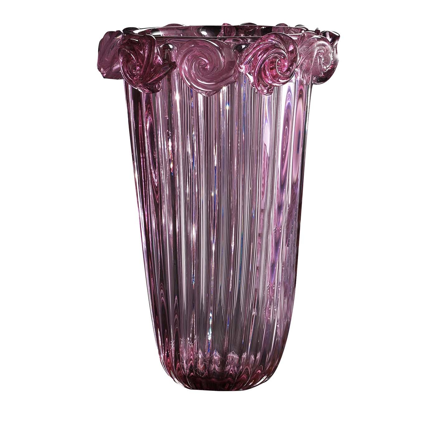 Rose Large Ruby Vase - Fornace Mian