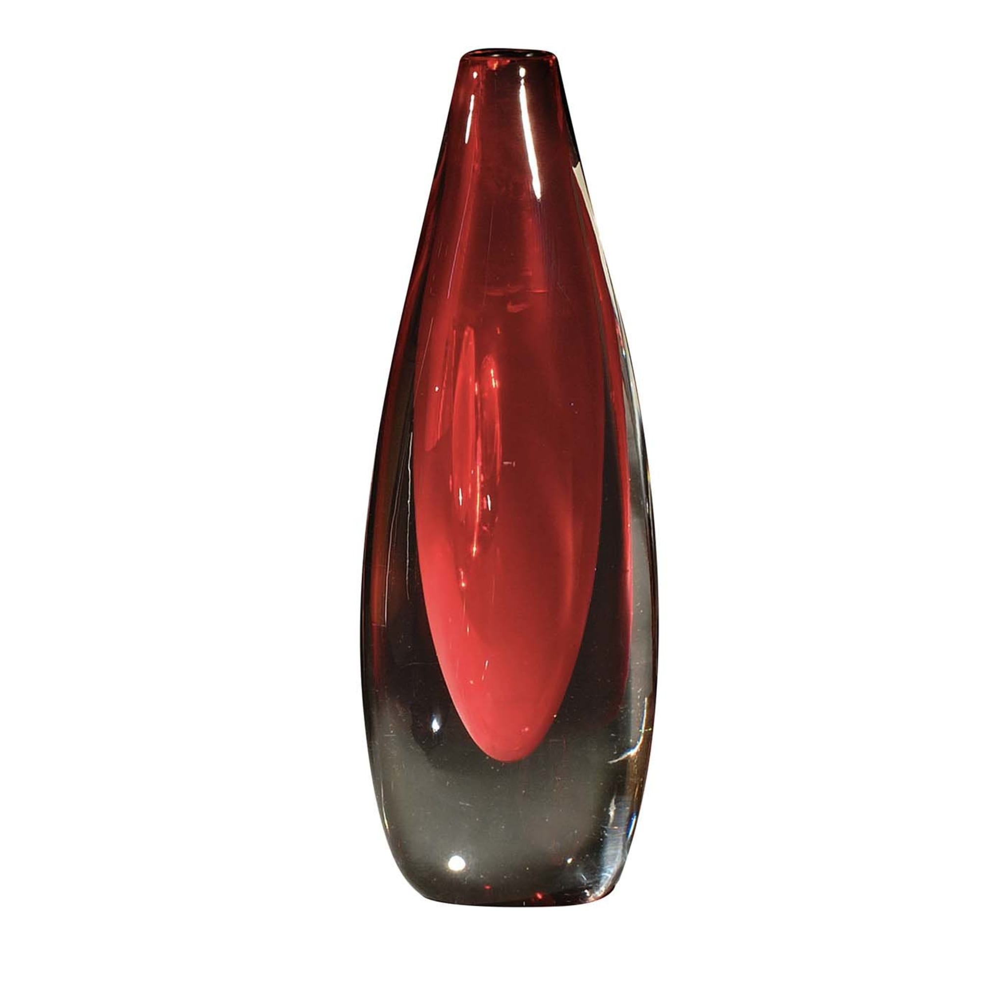 Große rote Vase Mila - Hauptansicht